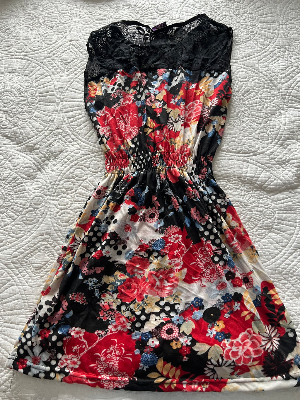 Multi coloured mini dress