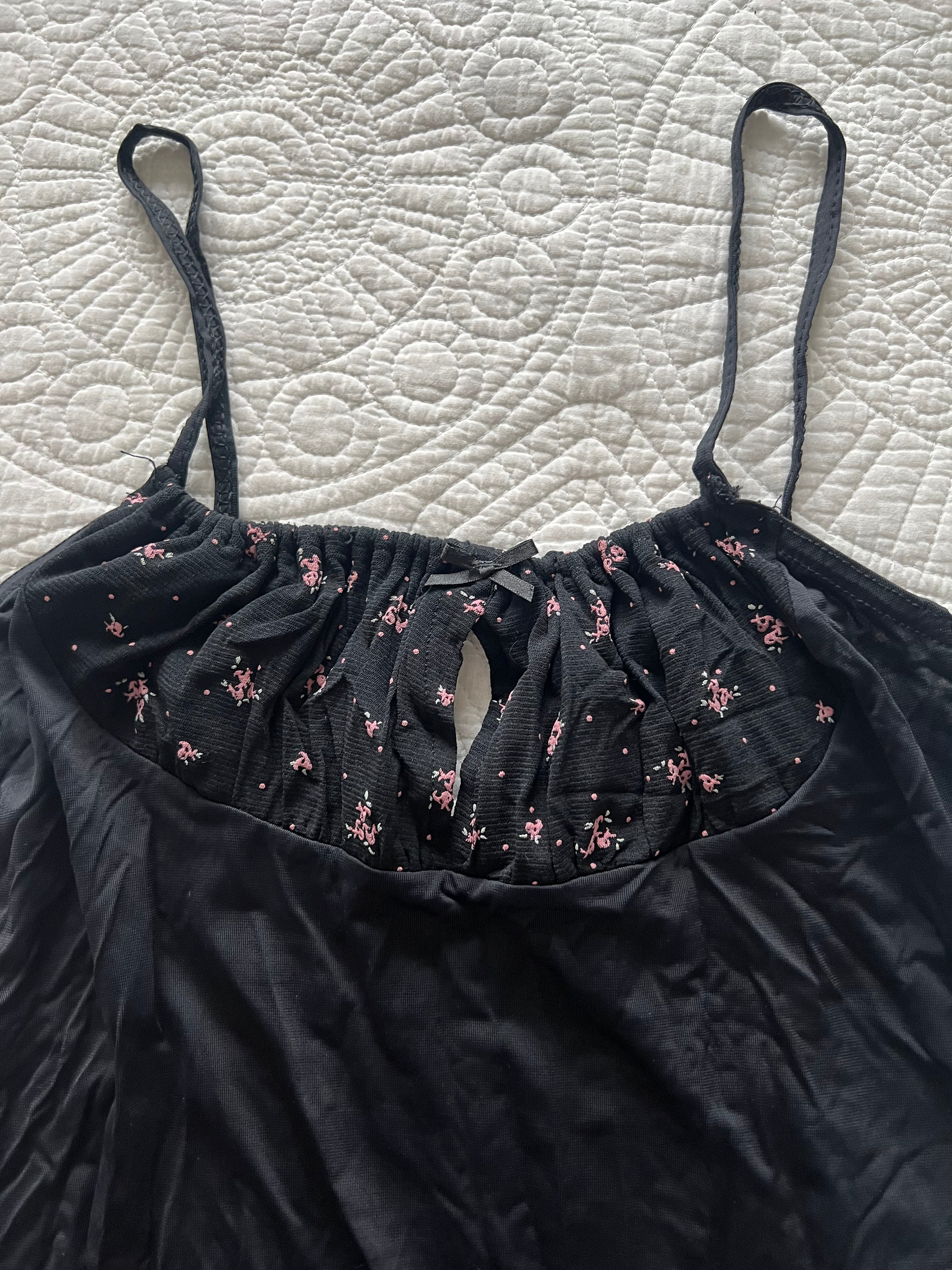 Black mini dress