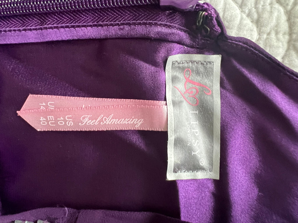 Purple mini dress