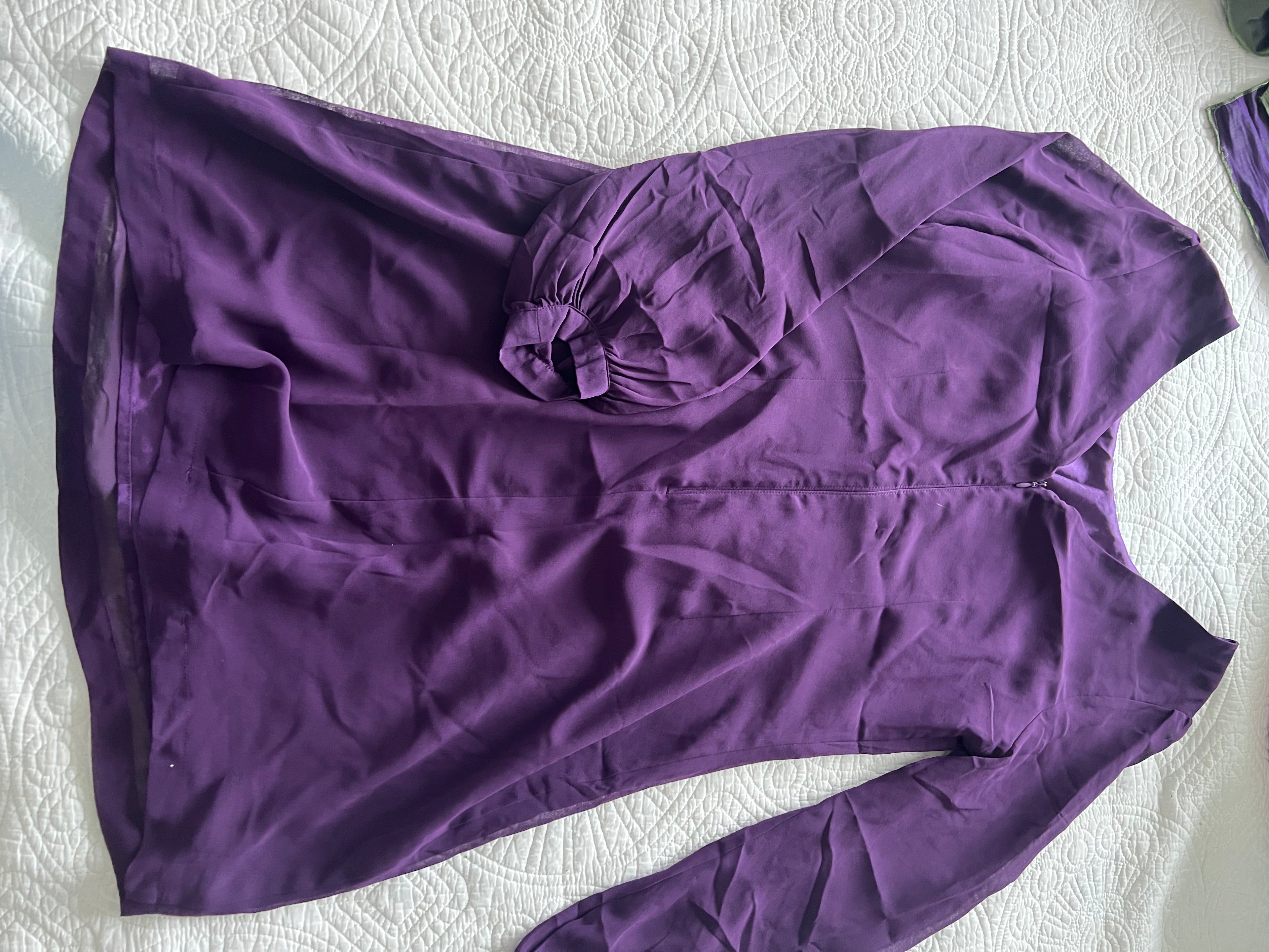 Purple mini dress
