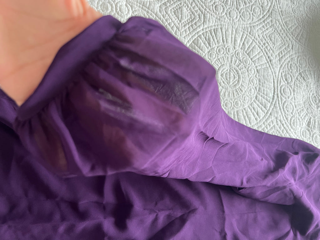 Purple mini dress