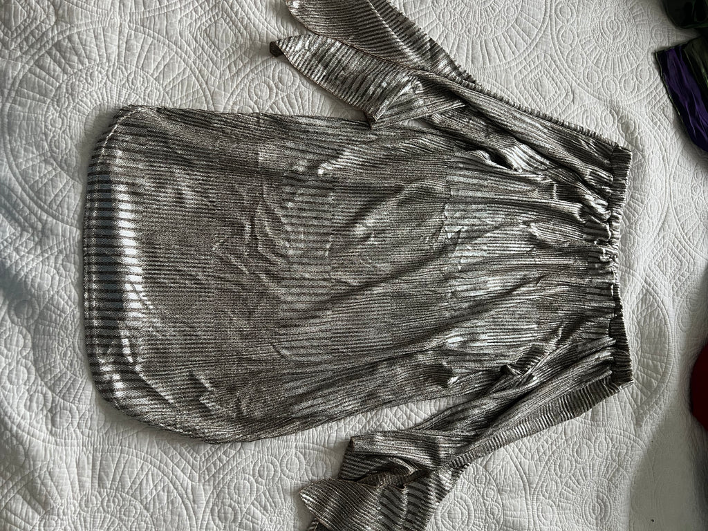 Silver shimmer dress