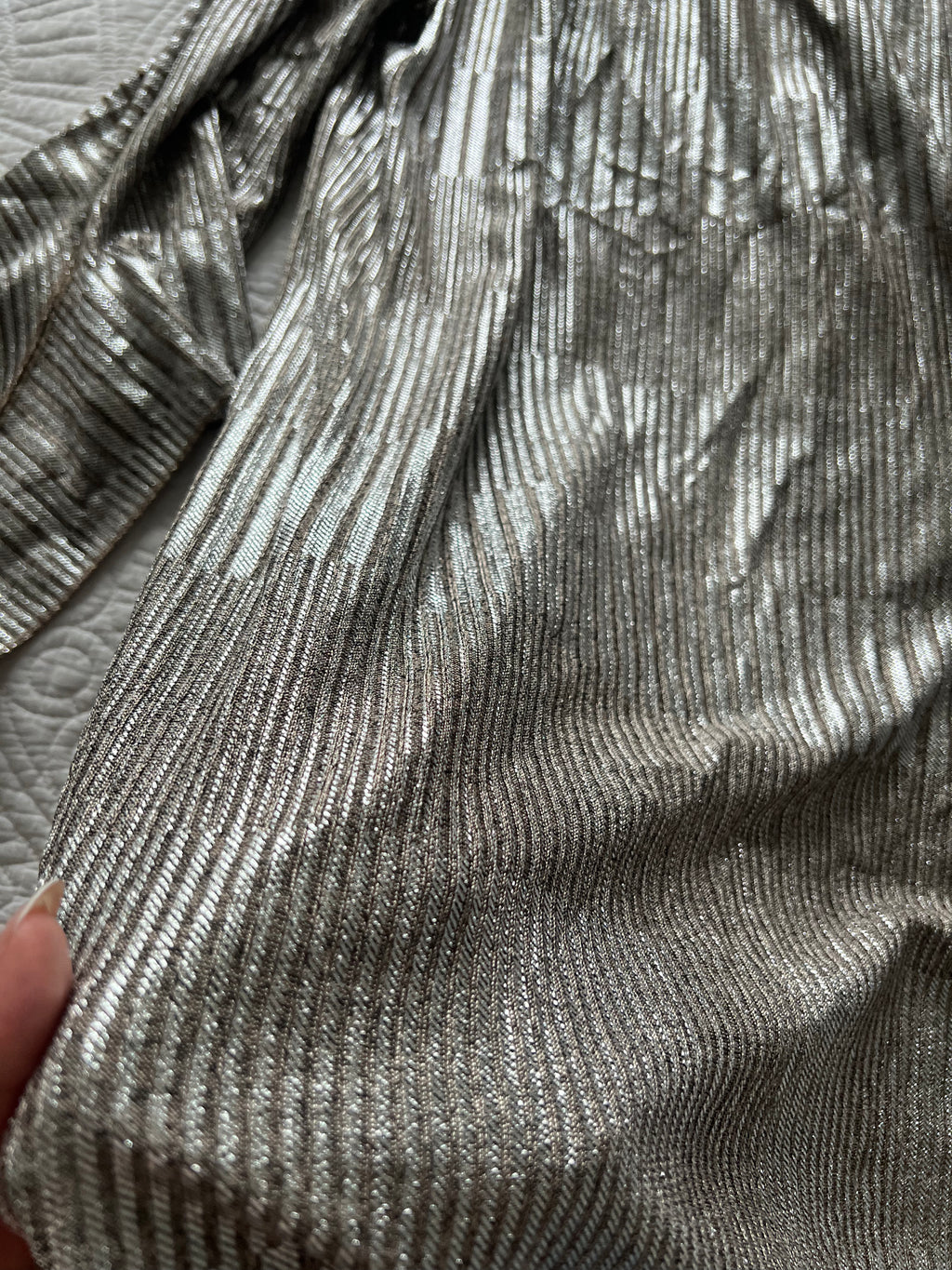 Silver shimmer dress