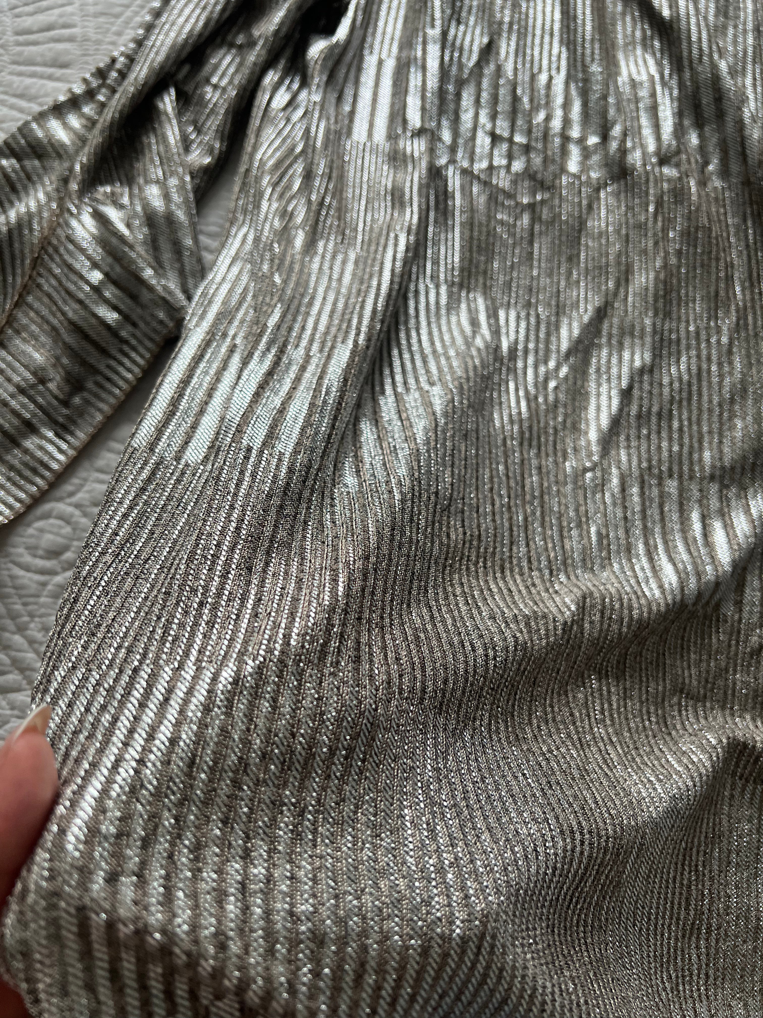 Silver shimmer dress