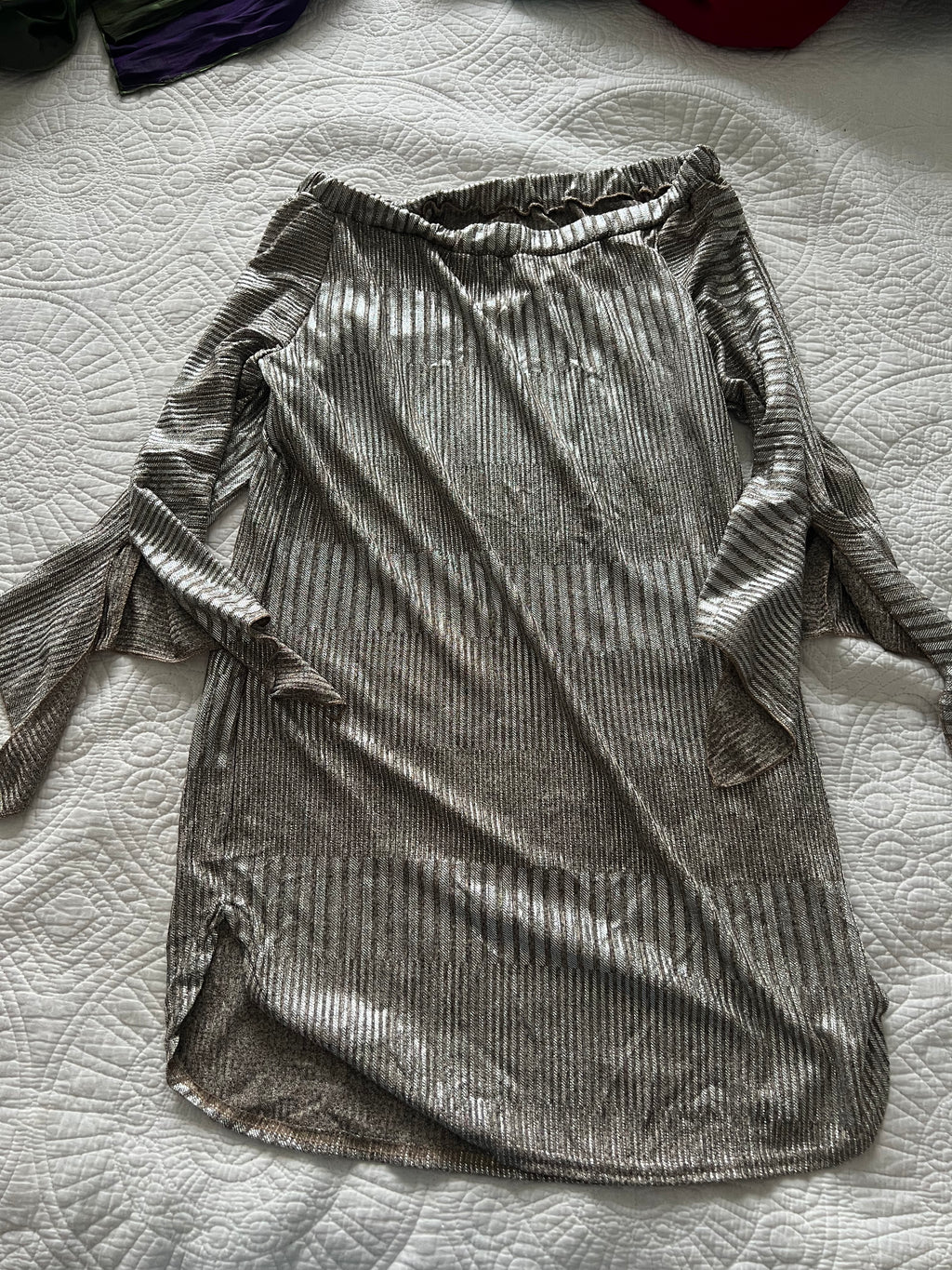 Silver shimmer dress