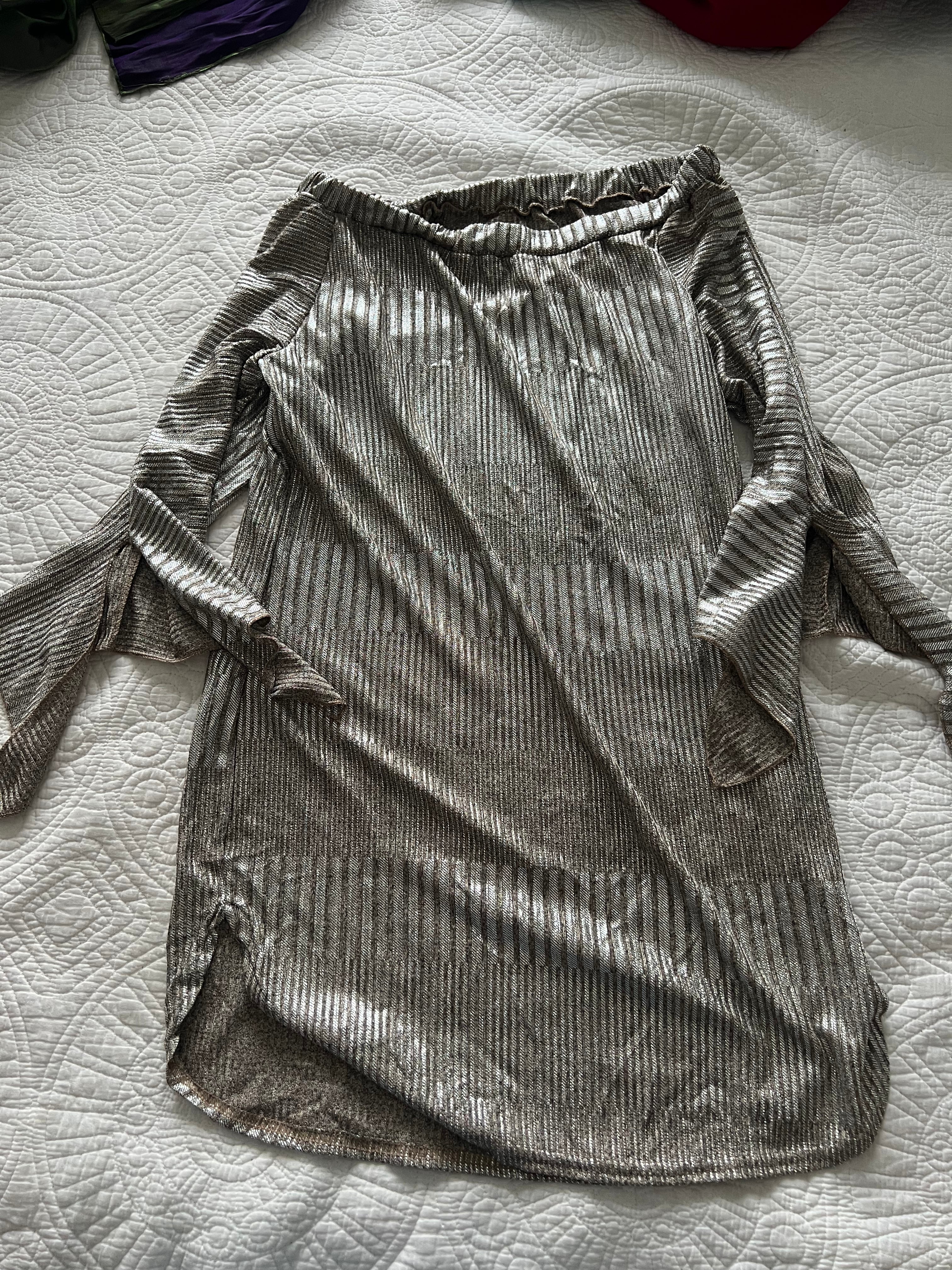 Silver shimmer dress