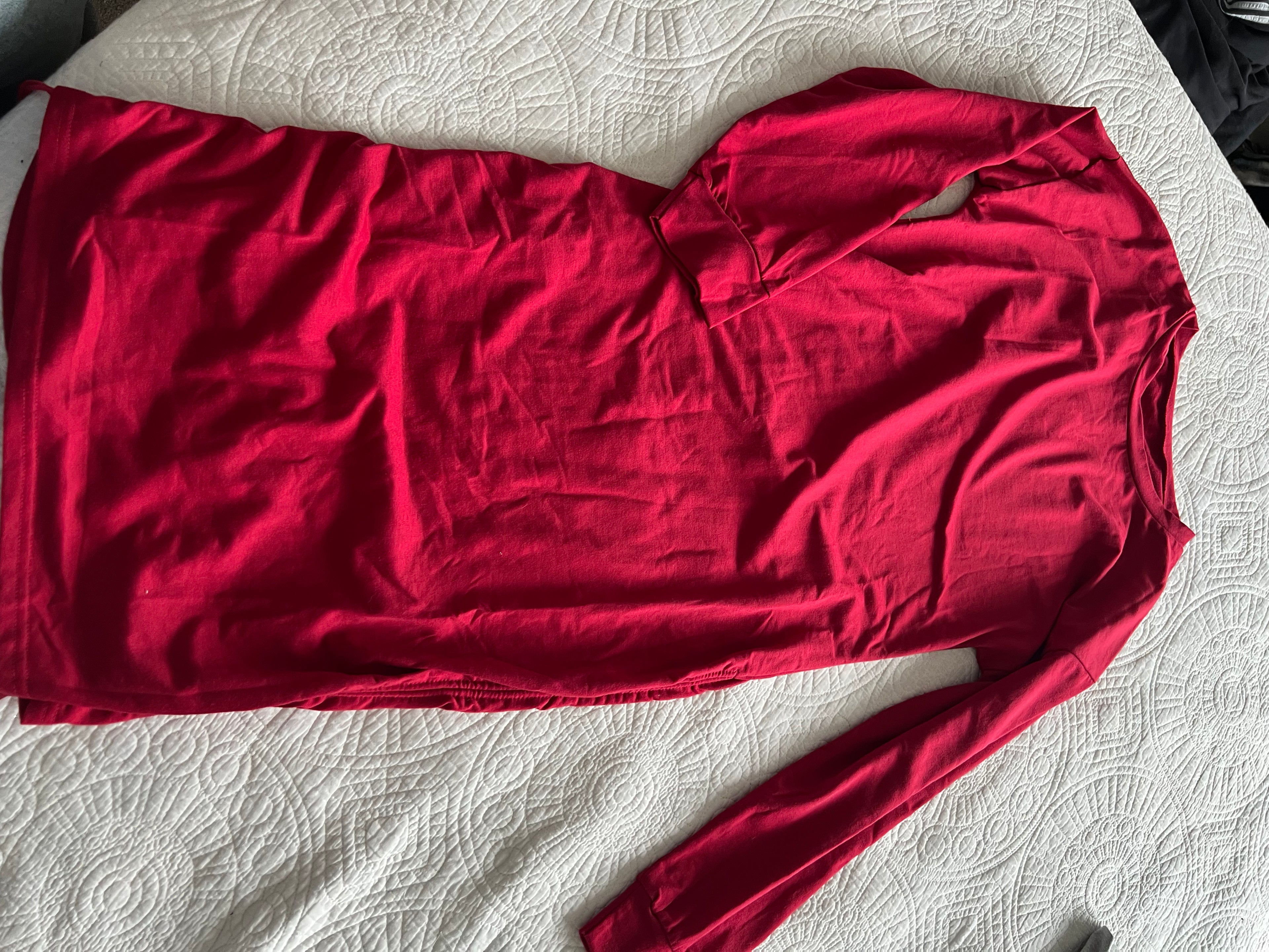 Midi red dress