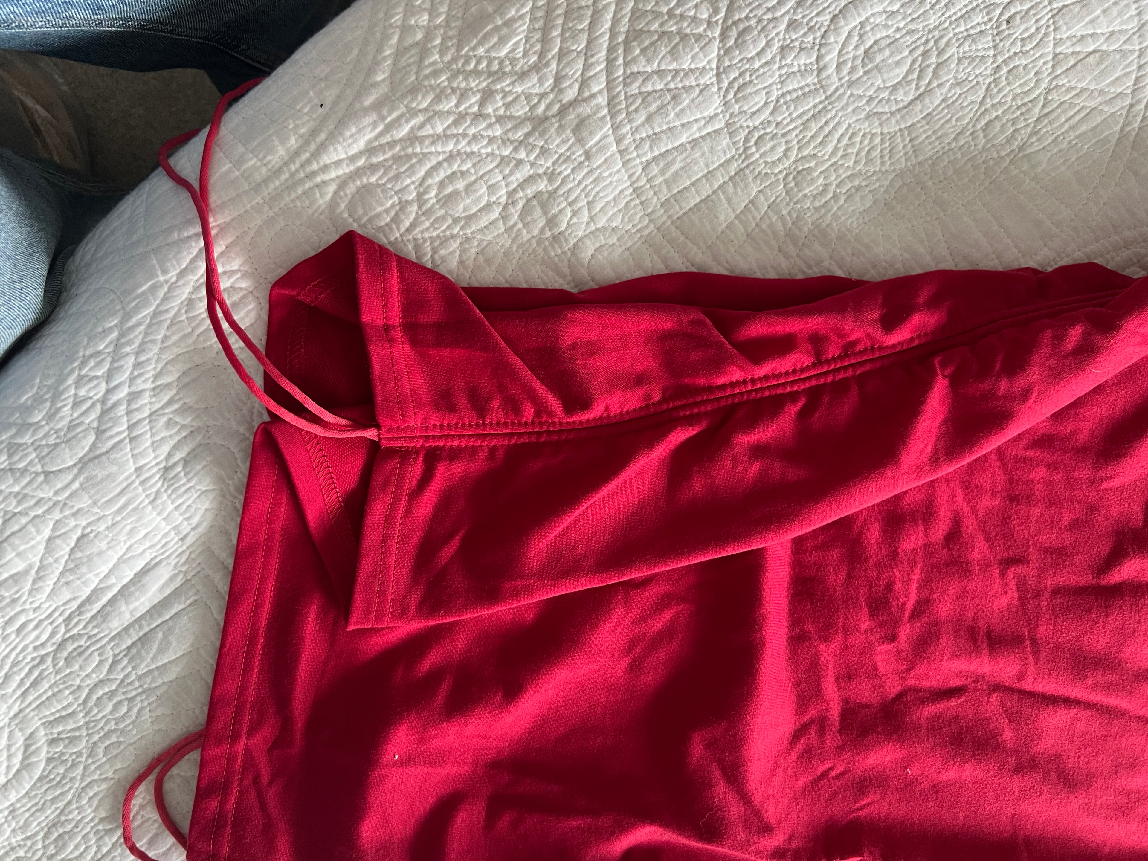Midi red dress
