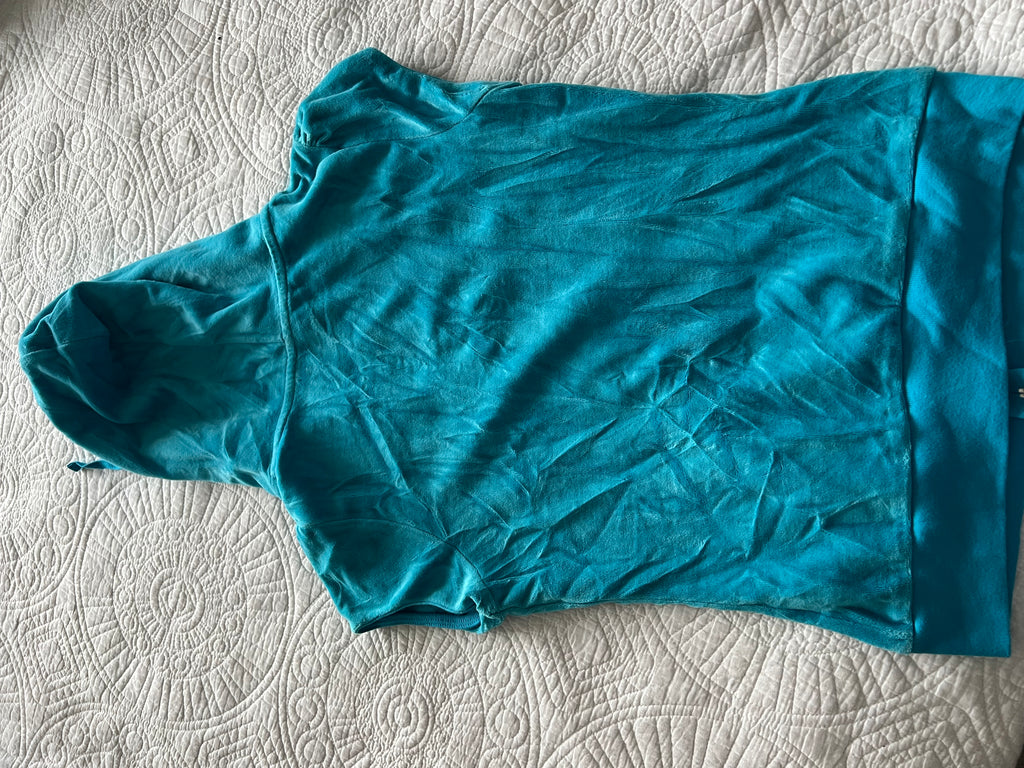 Blue, sleeveless jumper