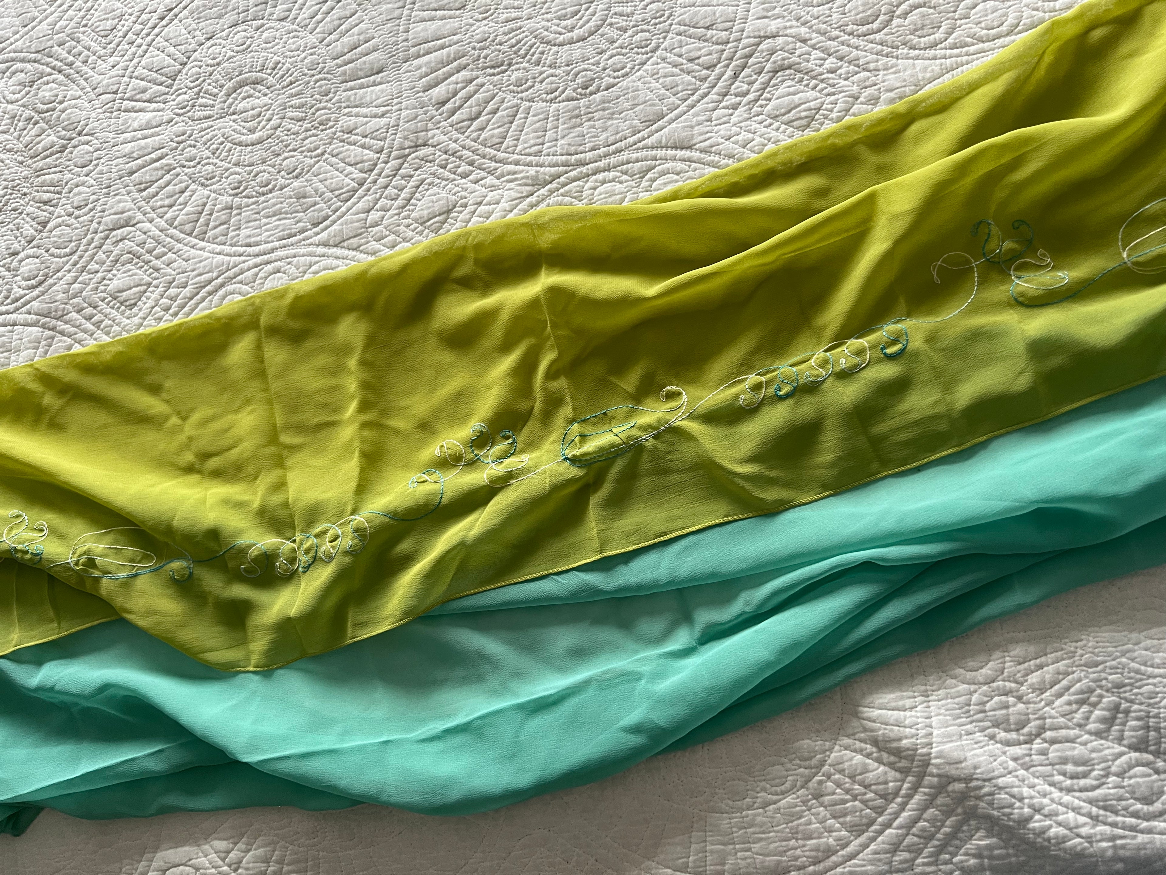Green/Blue scarf