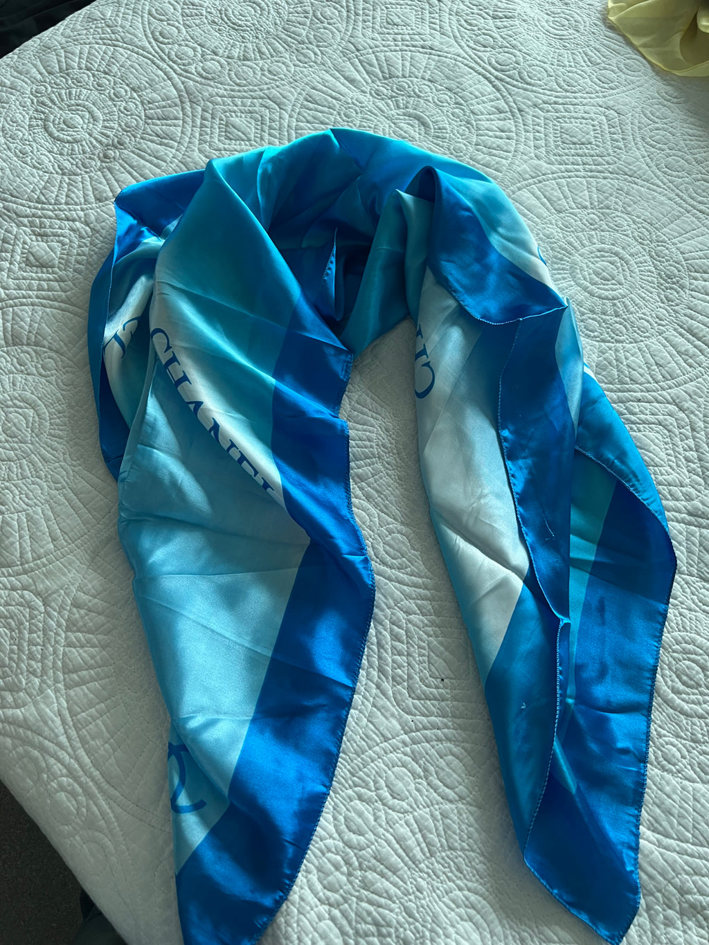 Blue scarf