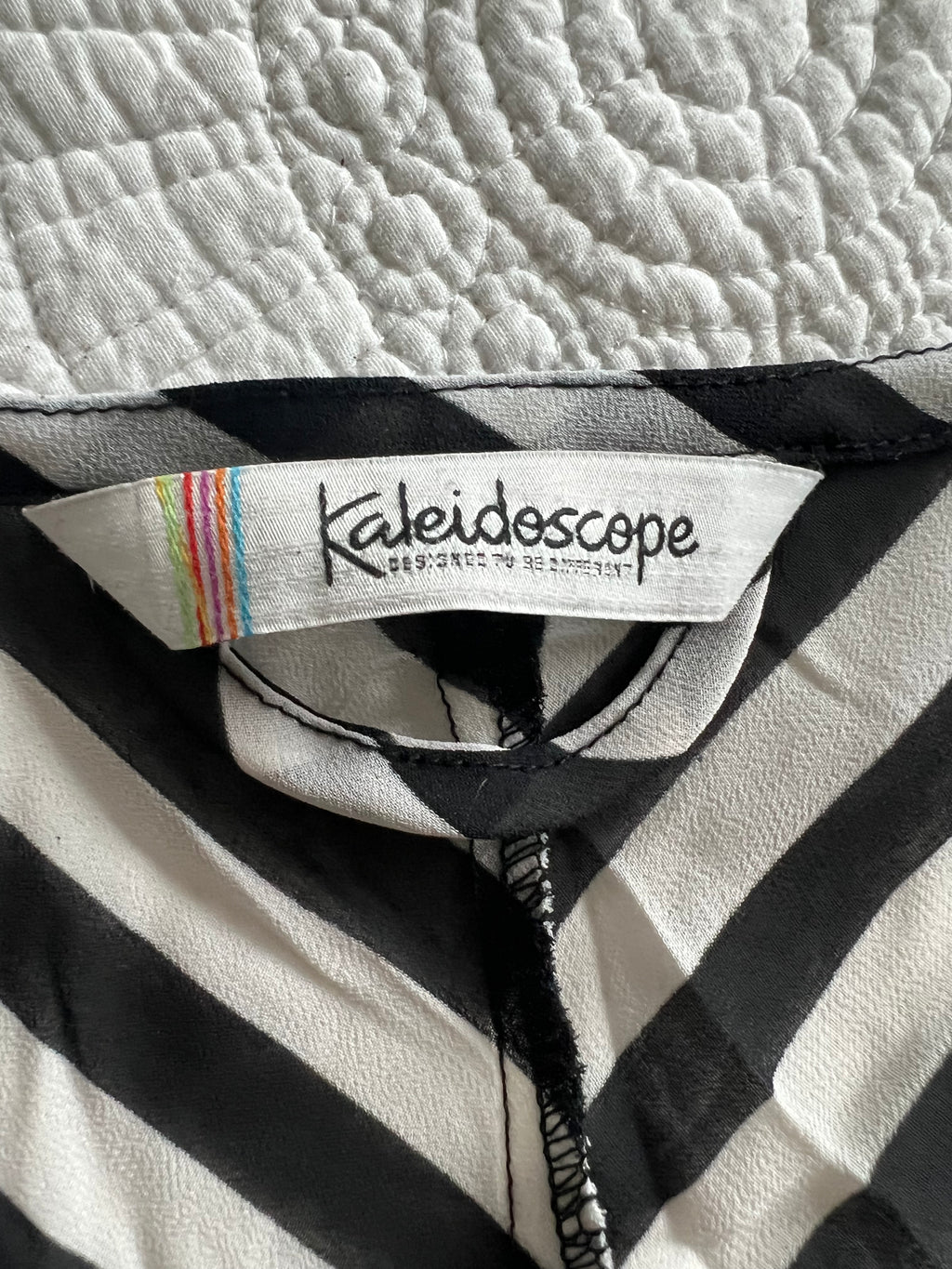 Black/white stripped romper