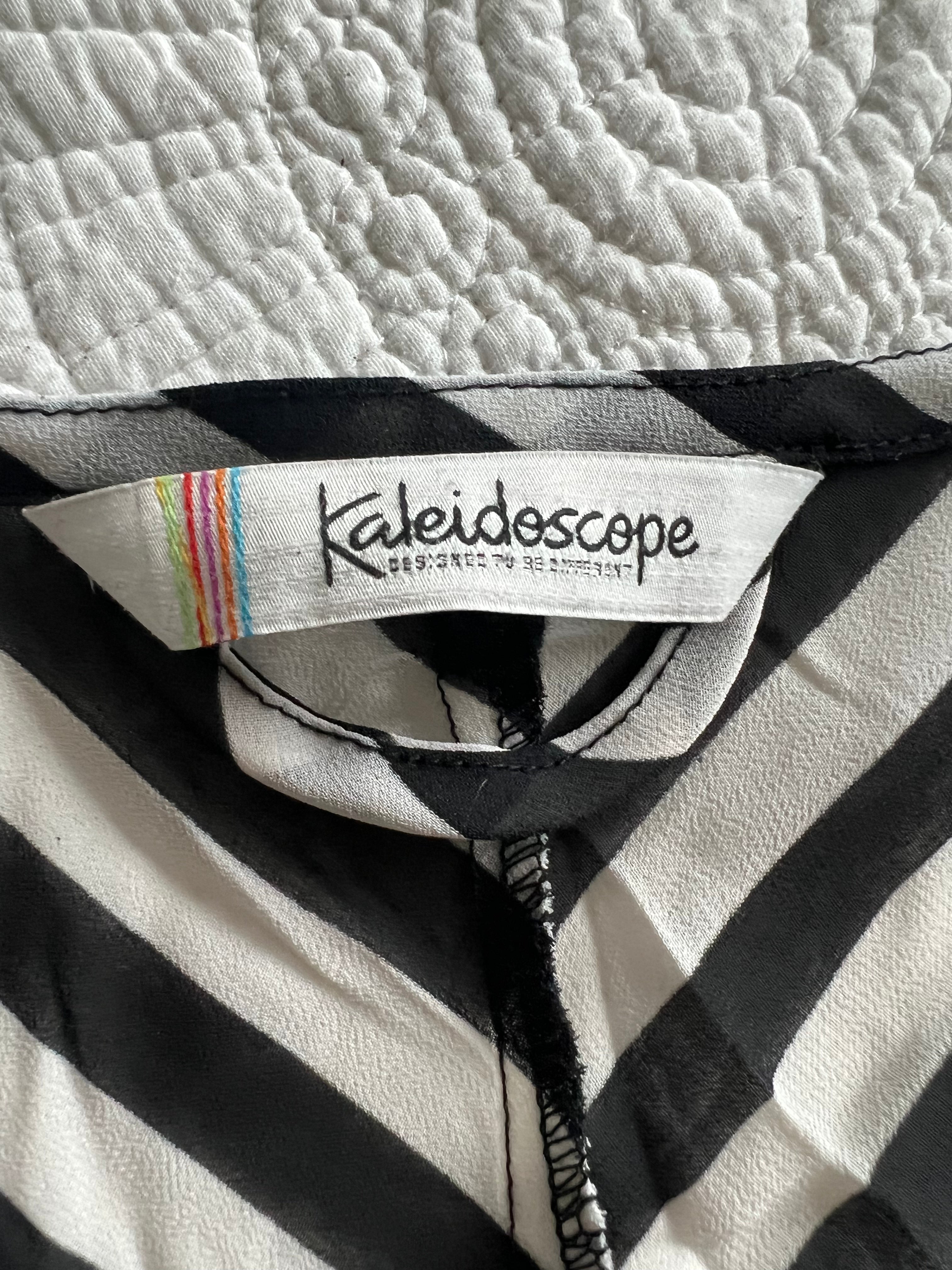 Black/white stripped romper