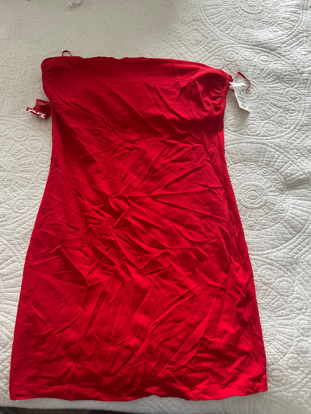 Red tube top
