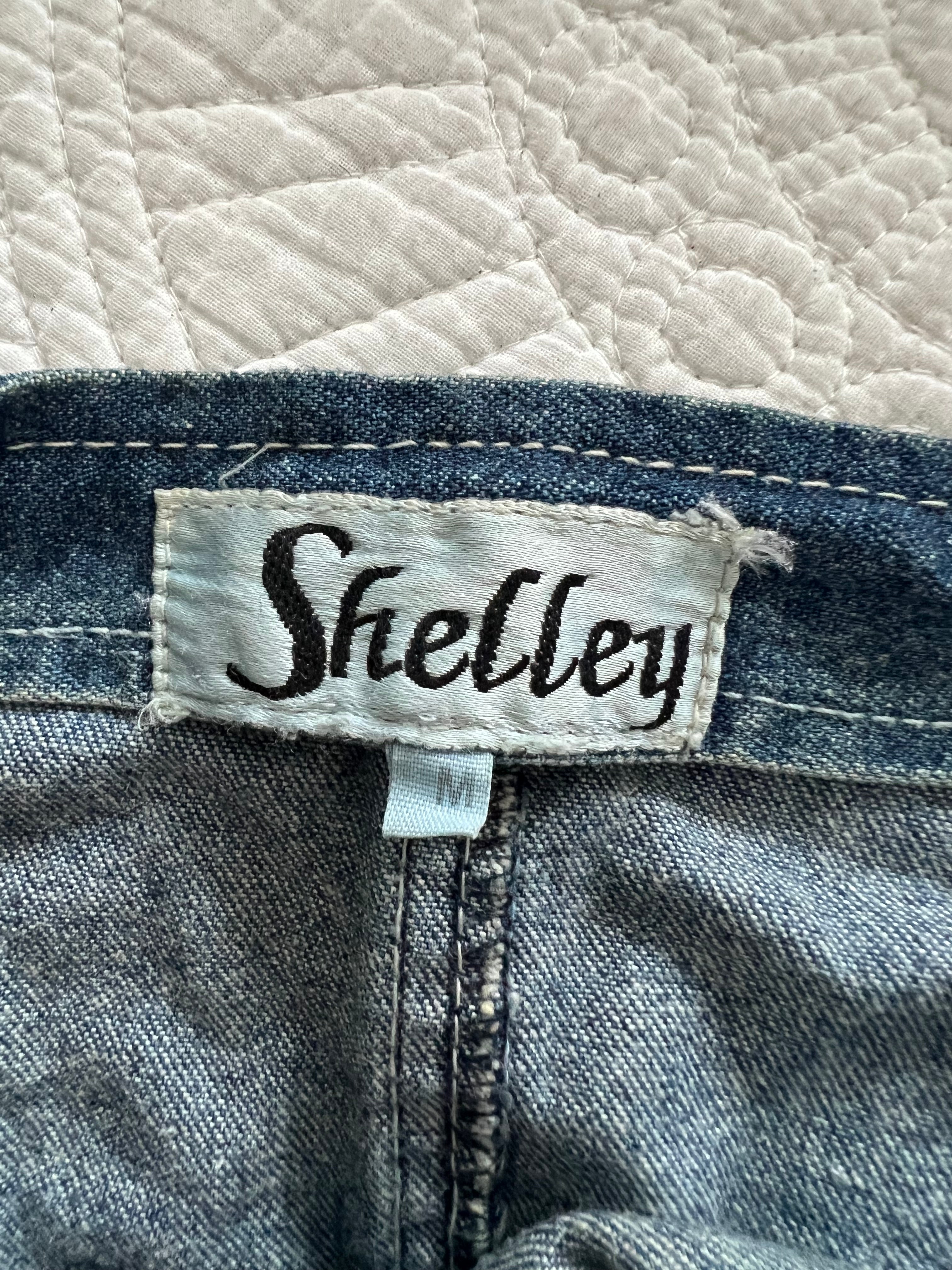 Mini denim skirt