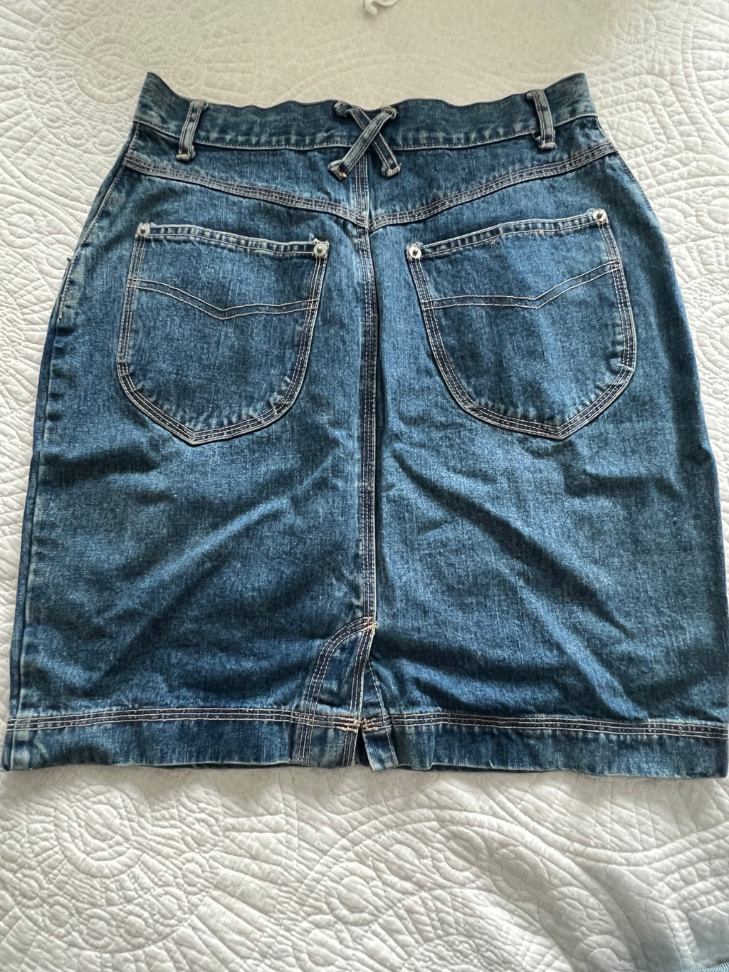 Mini denim skirt