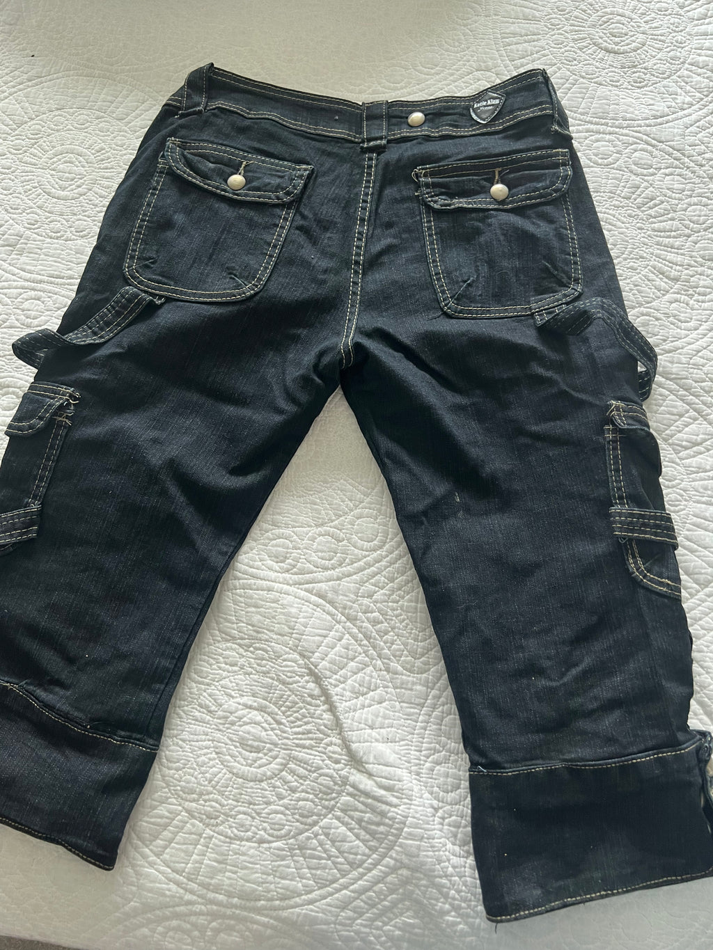 Demin capri trousers
