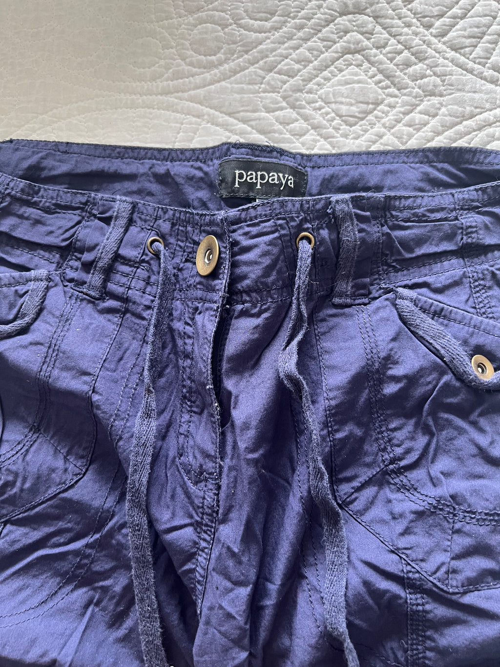 Purple crago shorts