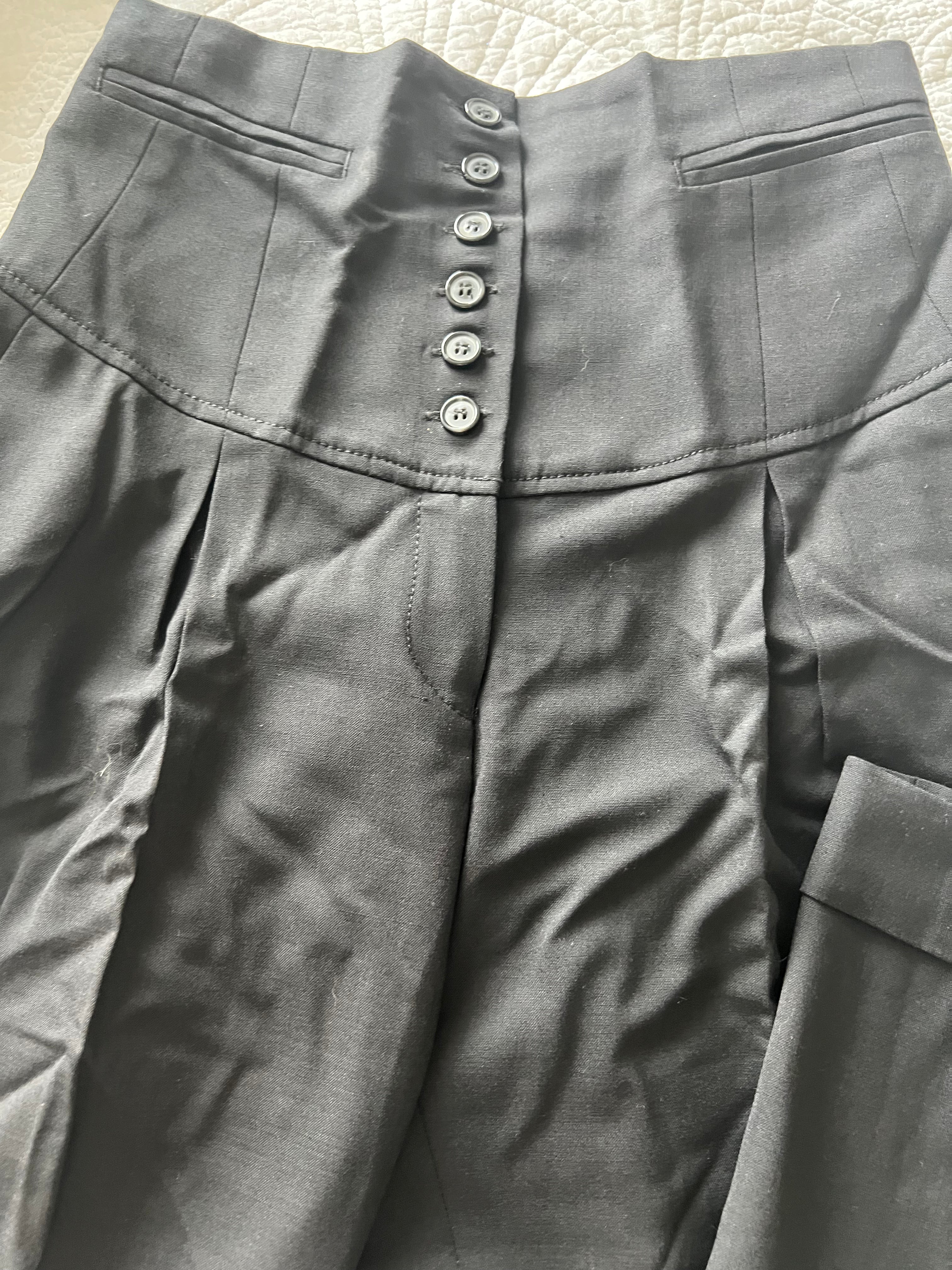 Black high waisted trousers