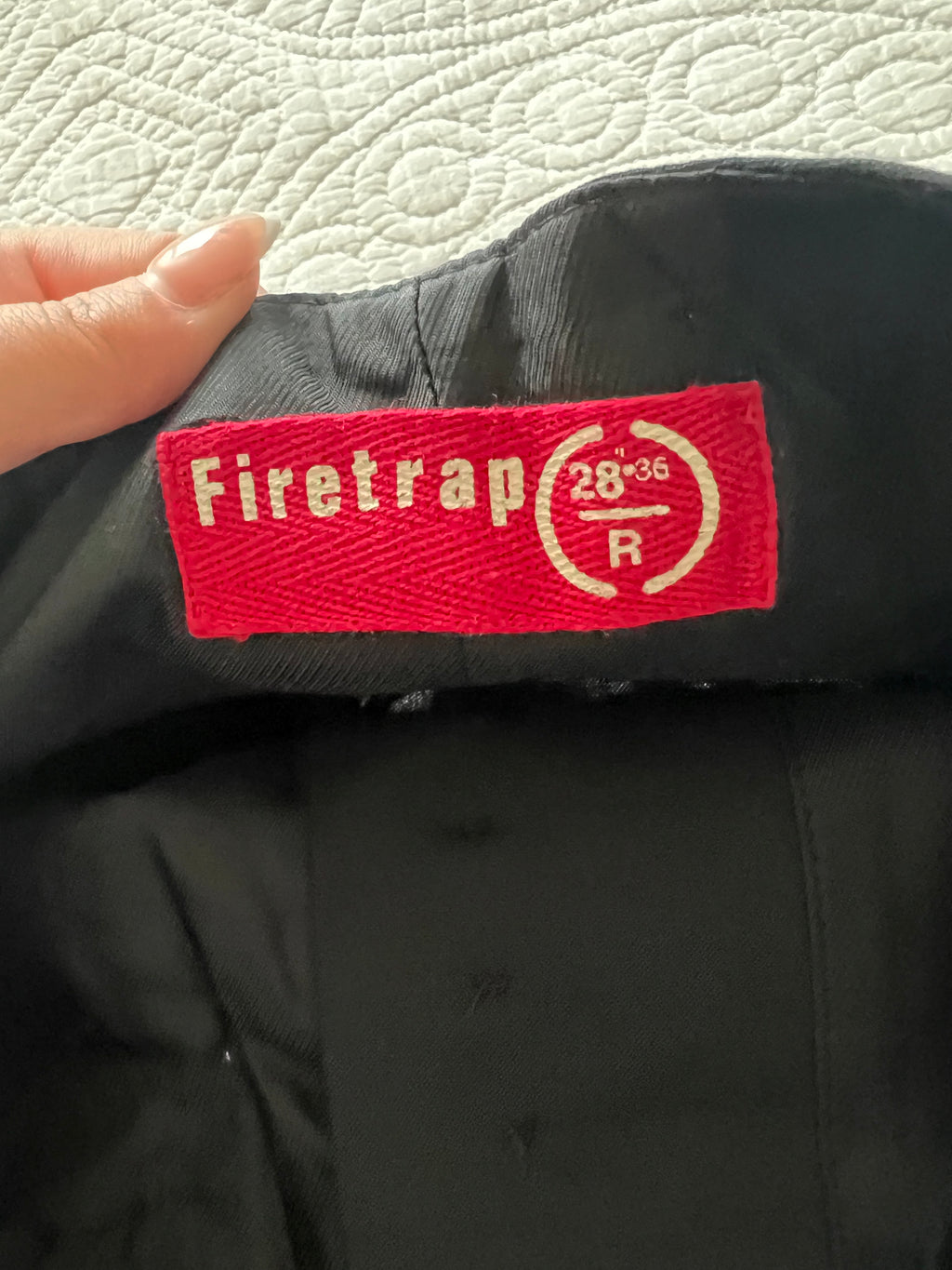 Black high waisted trousers