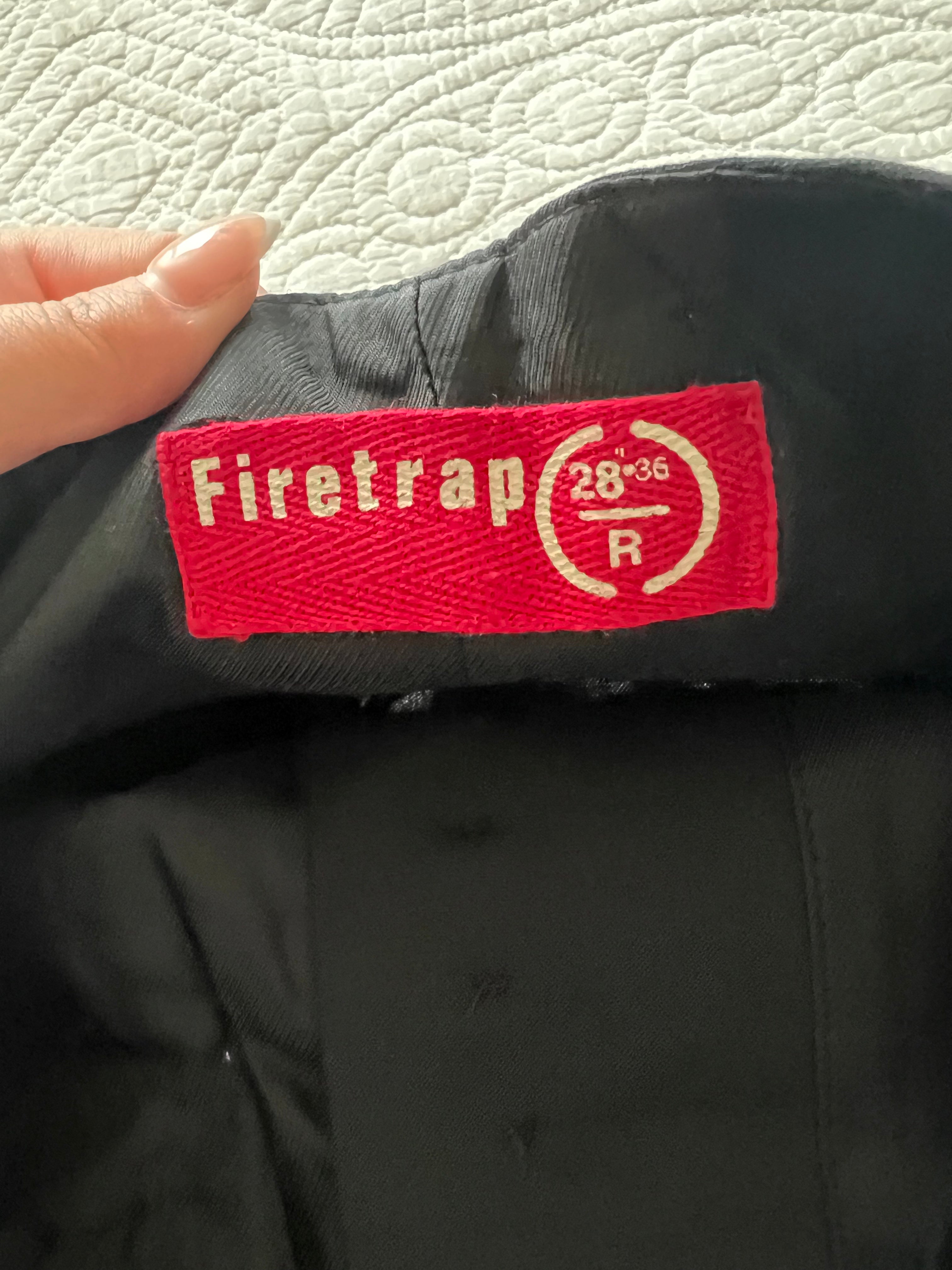 Black high waisted trousers