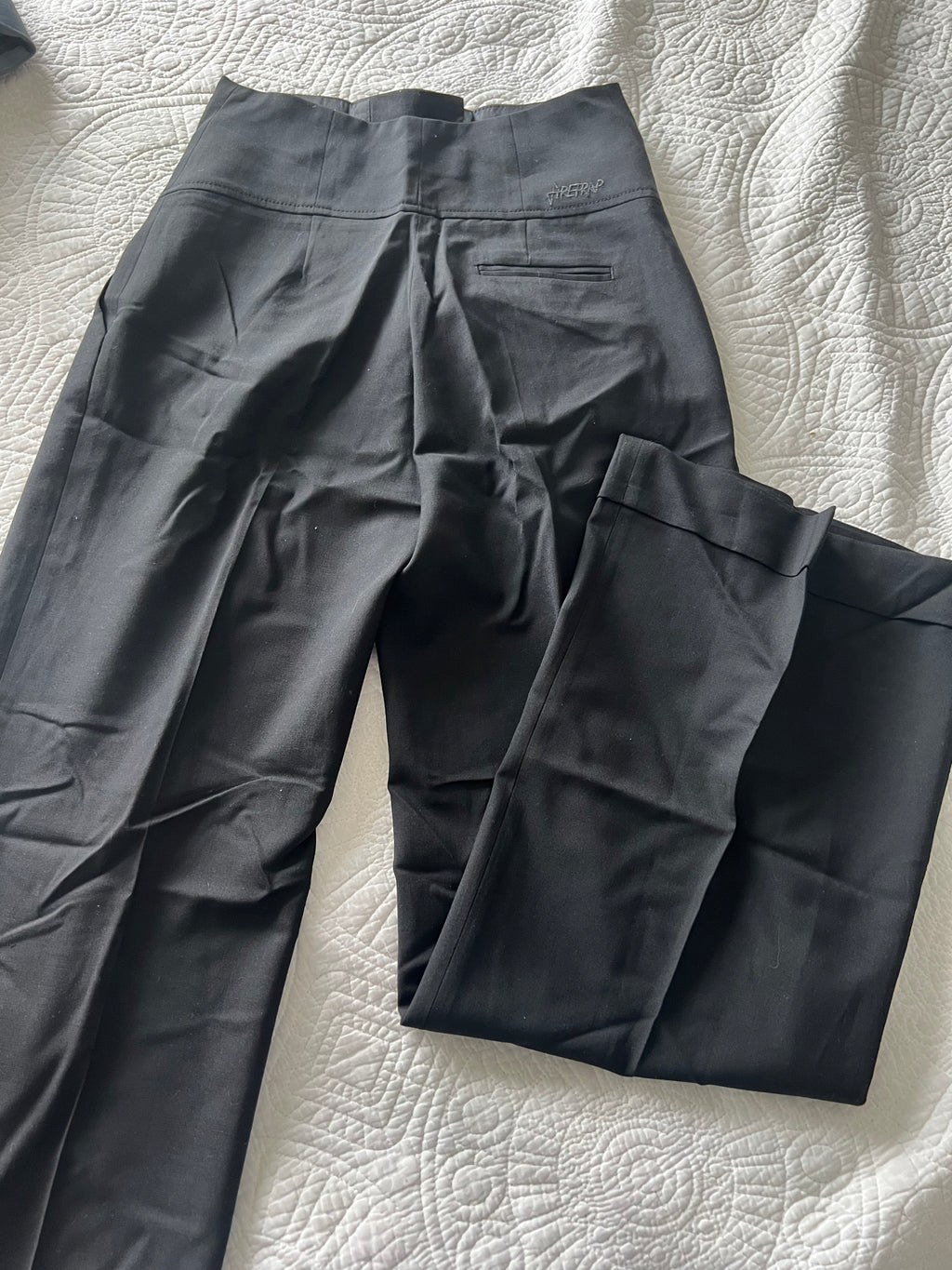 Black high waisted trousers