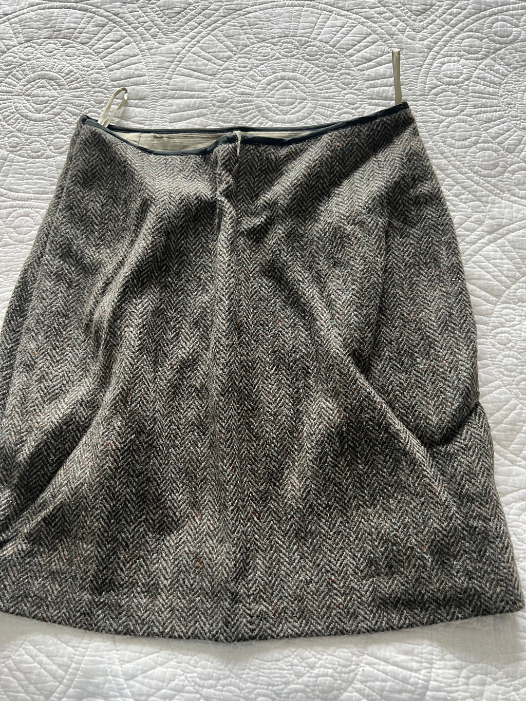 Grey mini skirt
