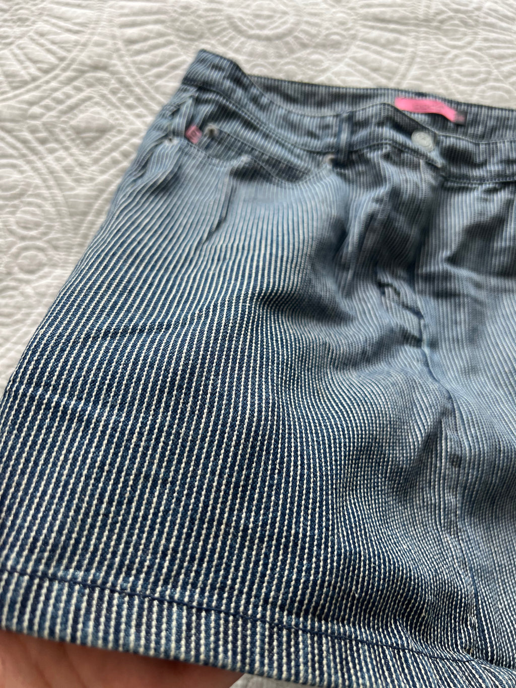 Mini denim skirt