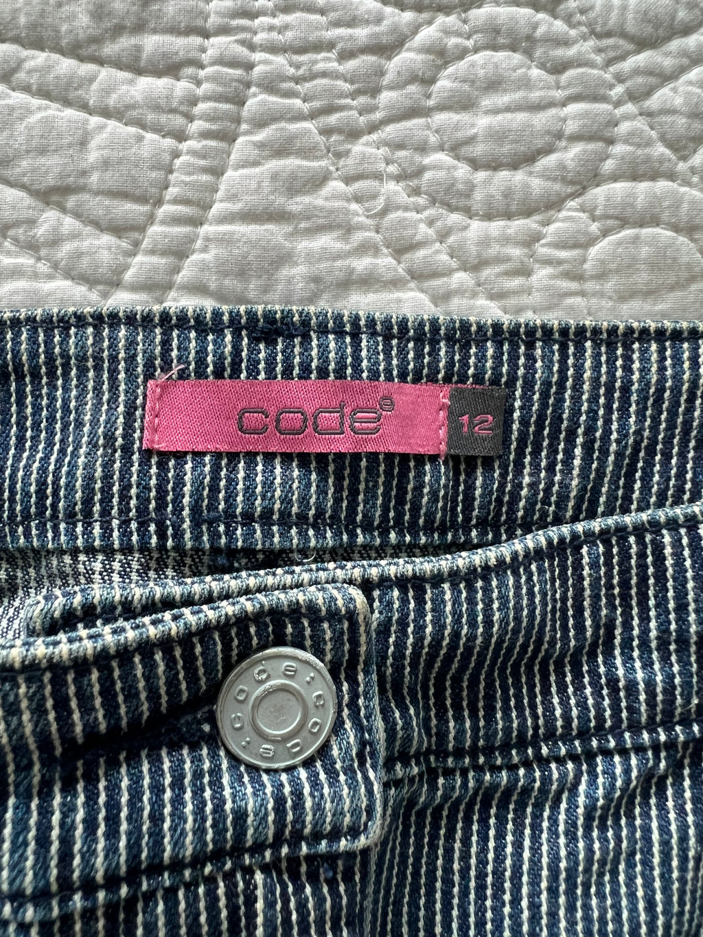 Mini denim skirt