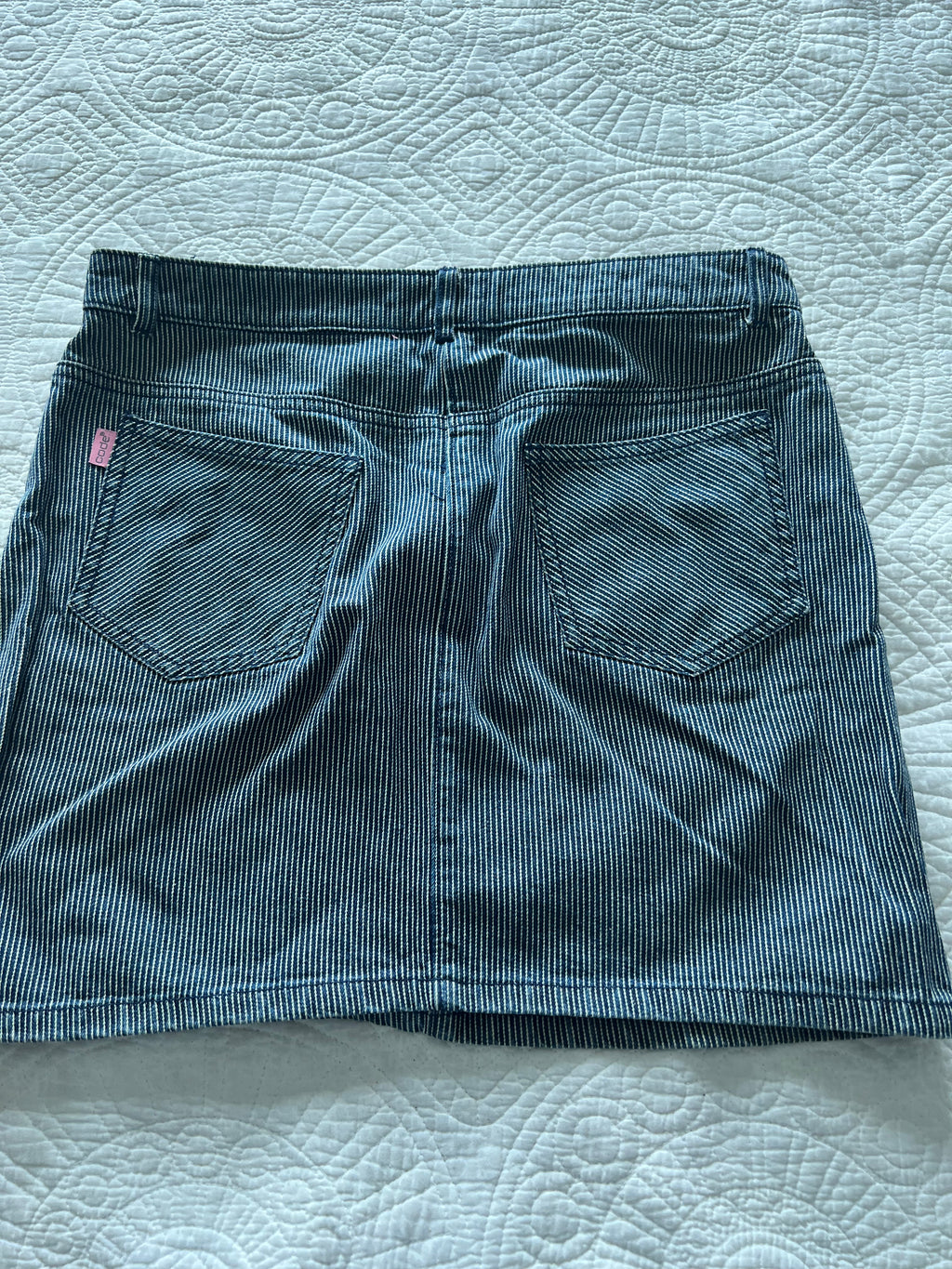 Mini denim skirt