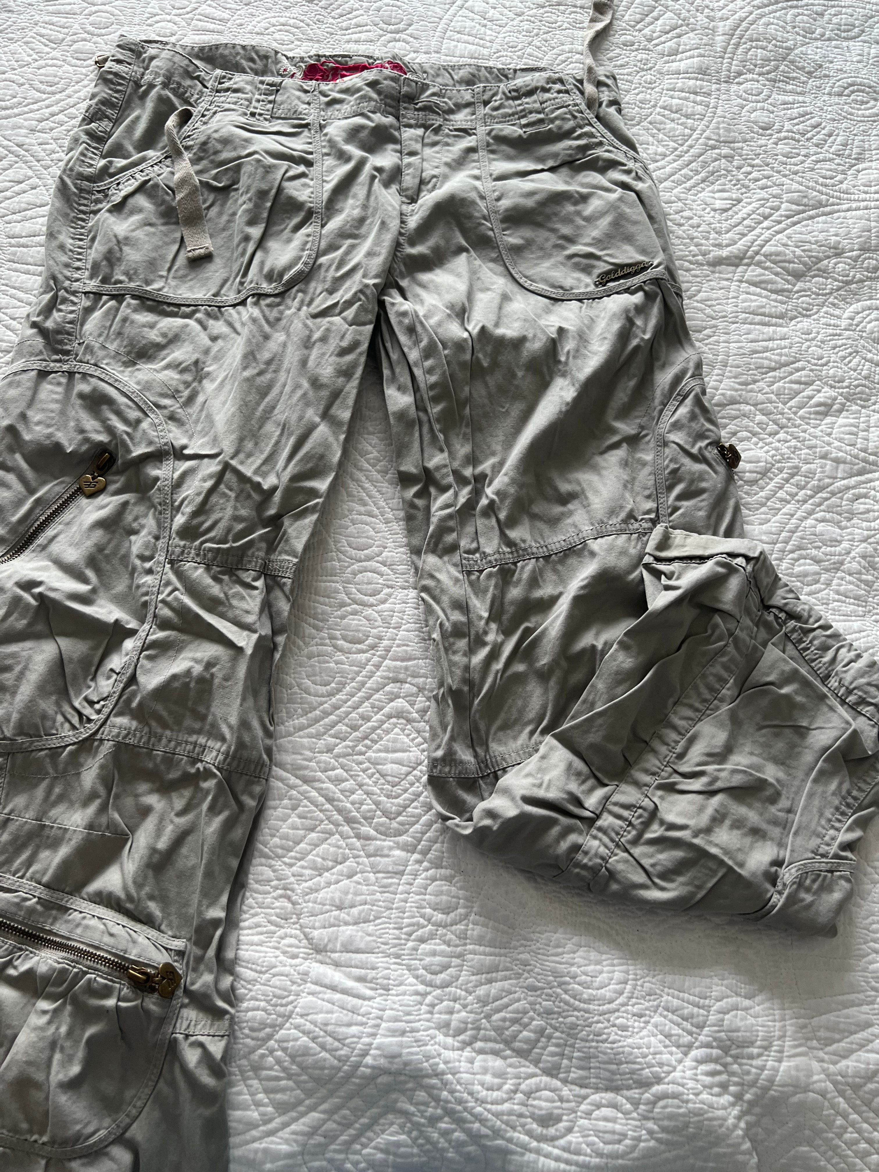 Grey Golddigga cargo trousers