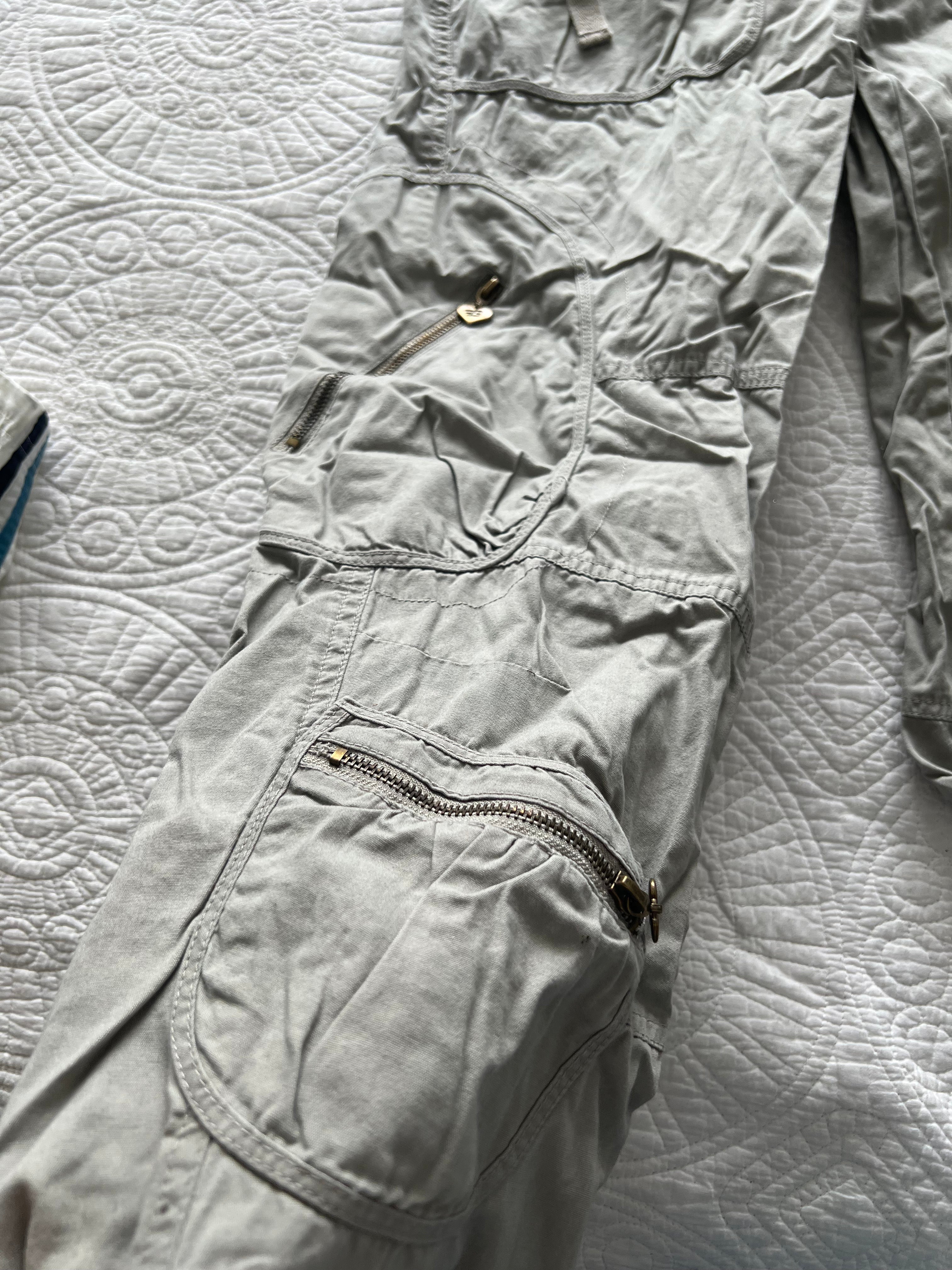 Grey Golddigga cargo trousers