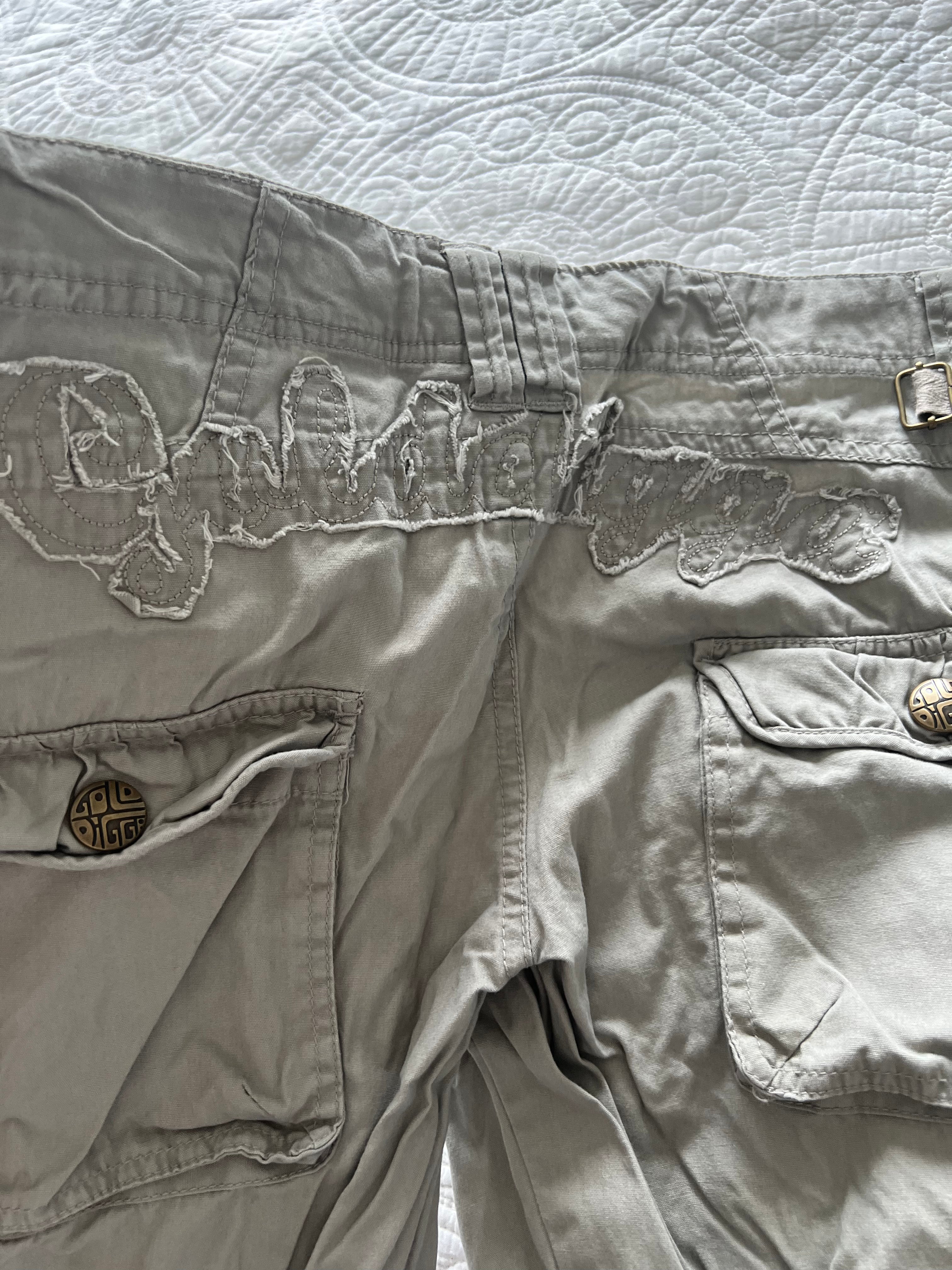 Grey Golddigga cargo trousers