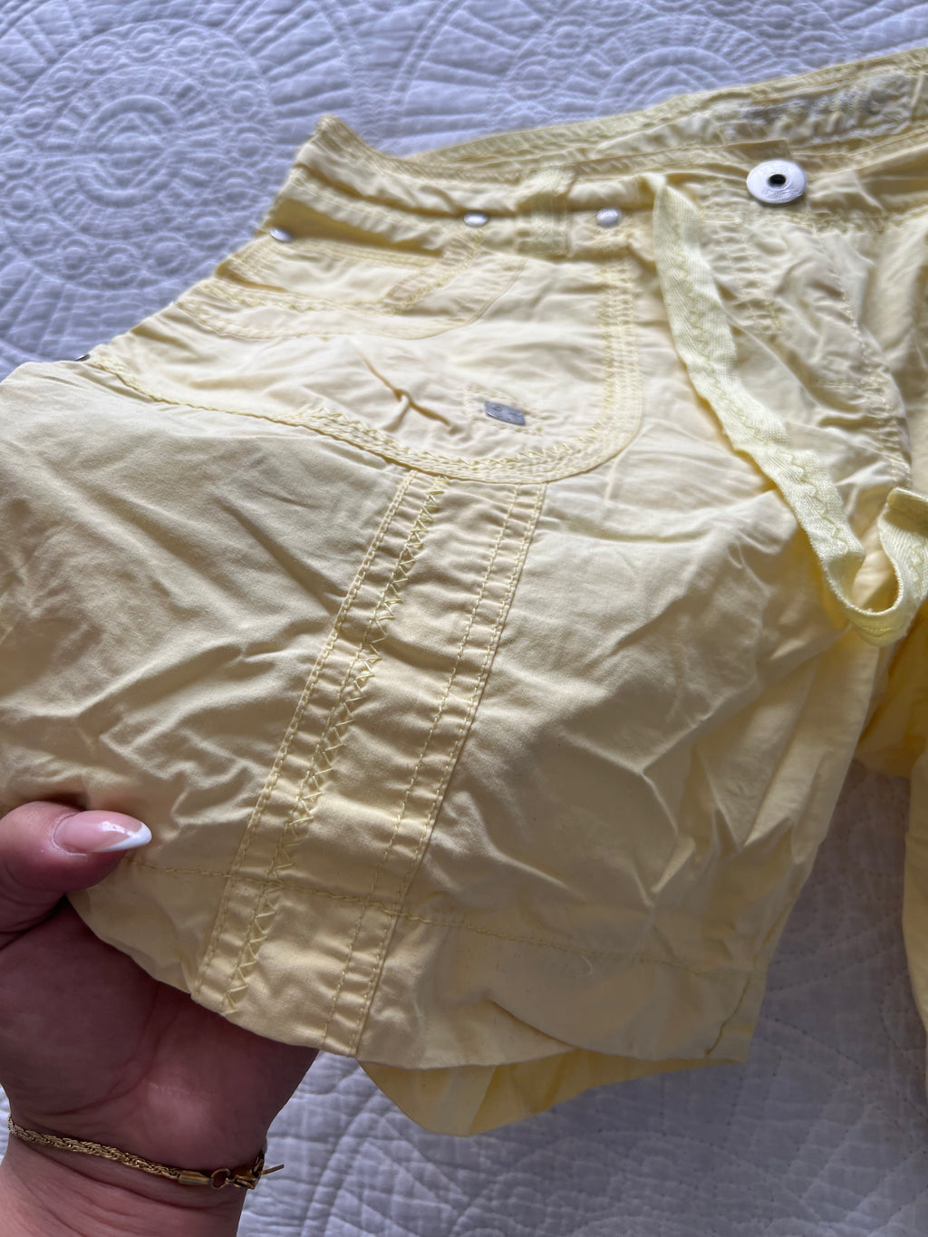 Yellow shorts