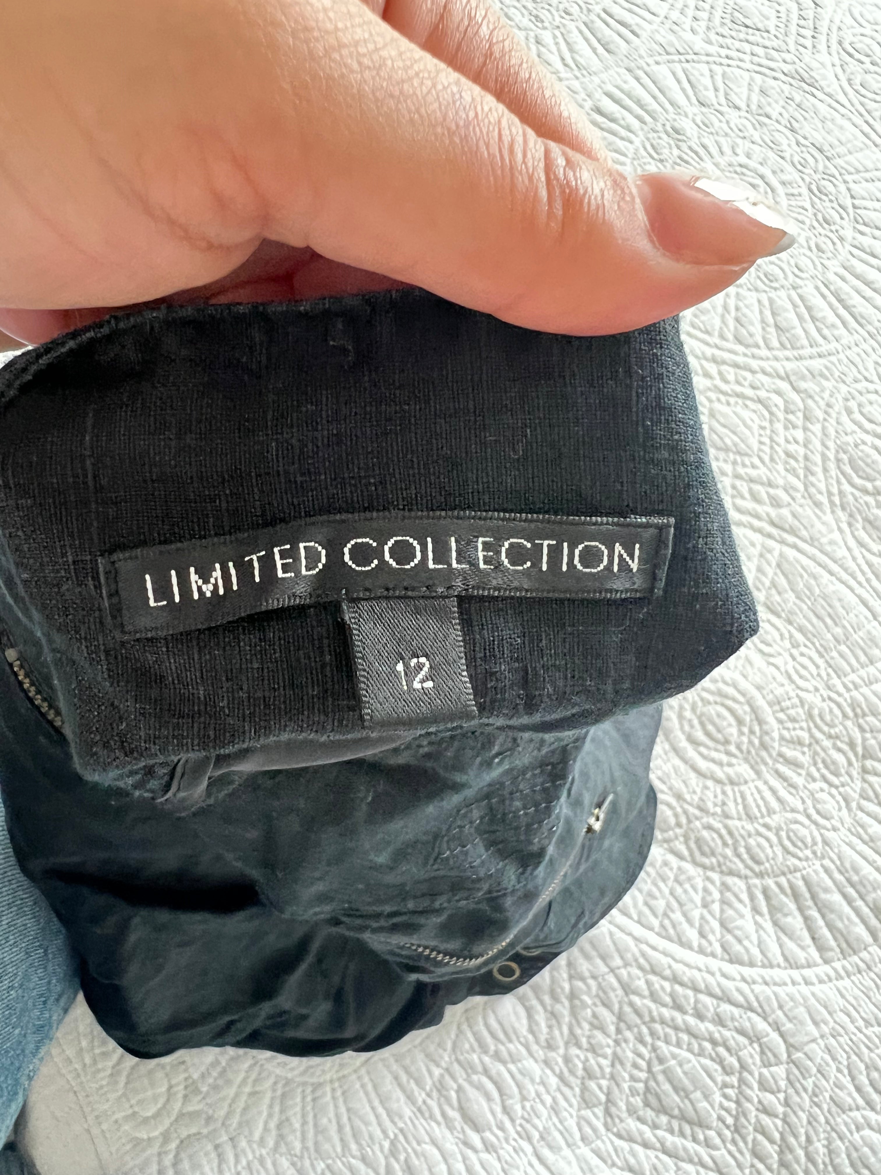 Black button up mini skirt