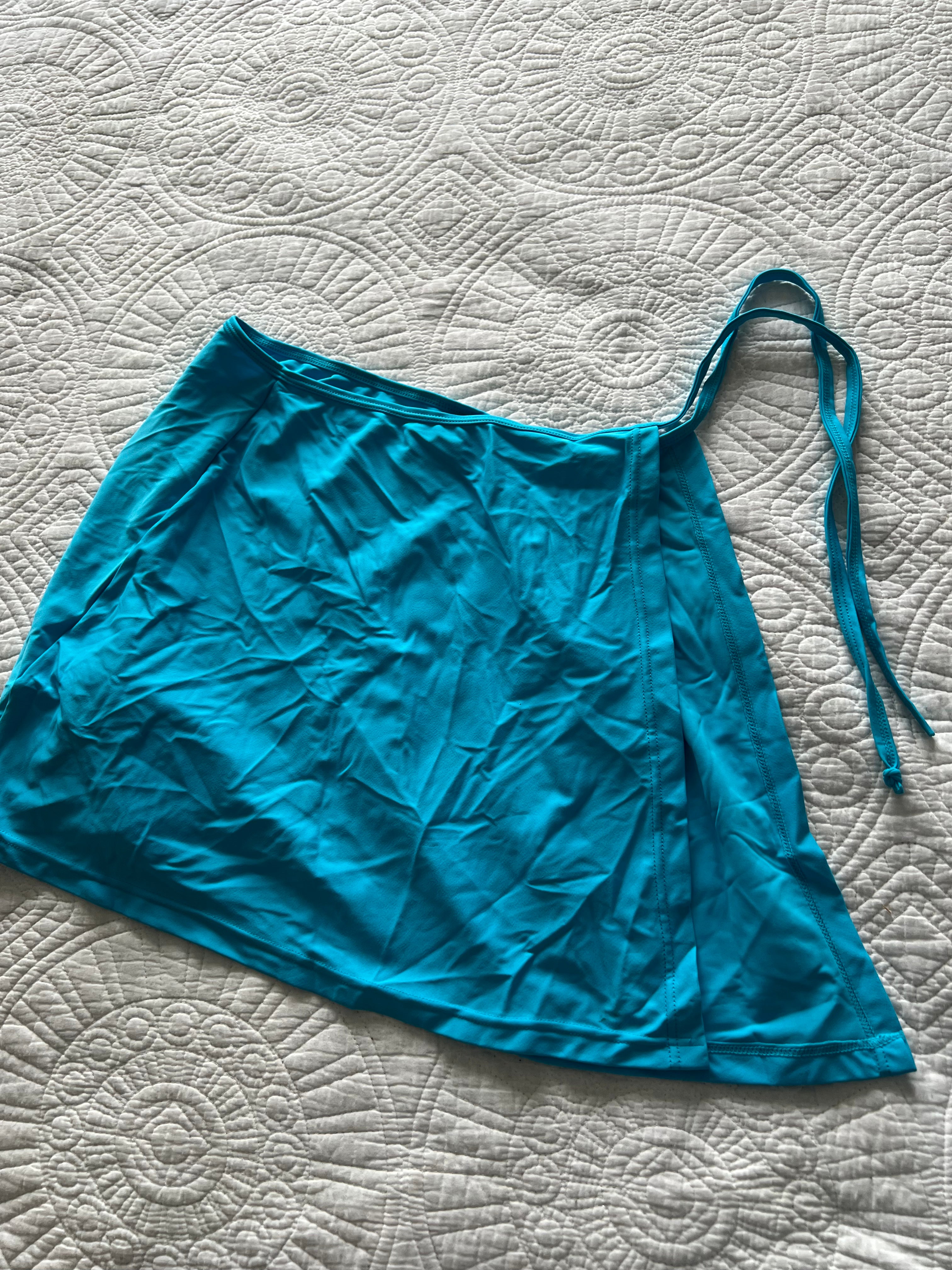 Blue mini skirt