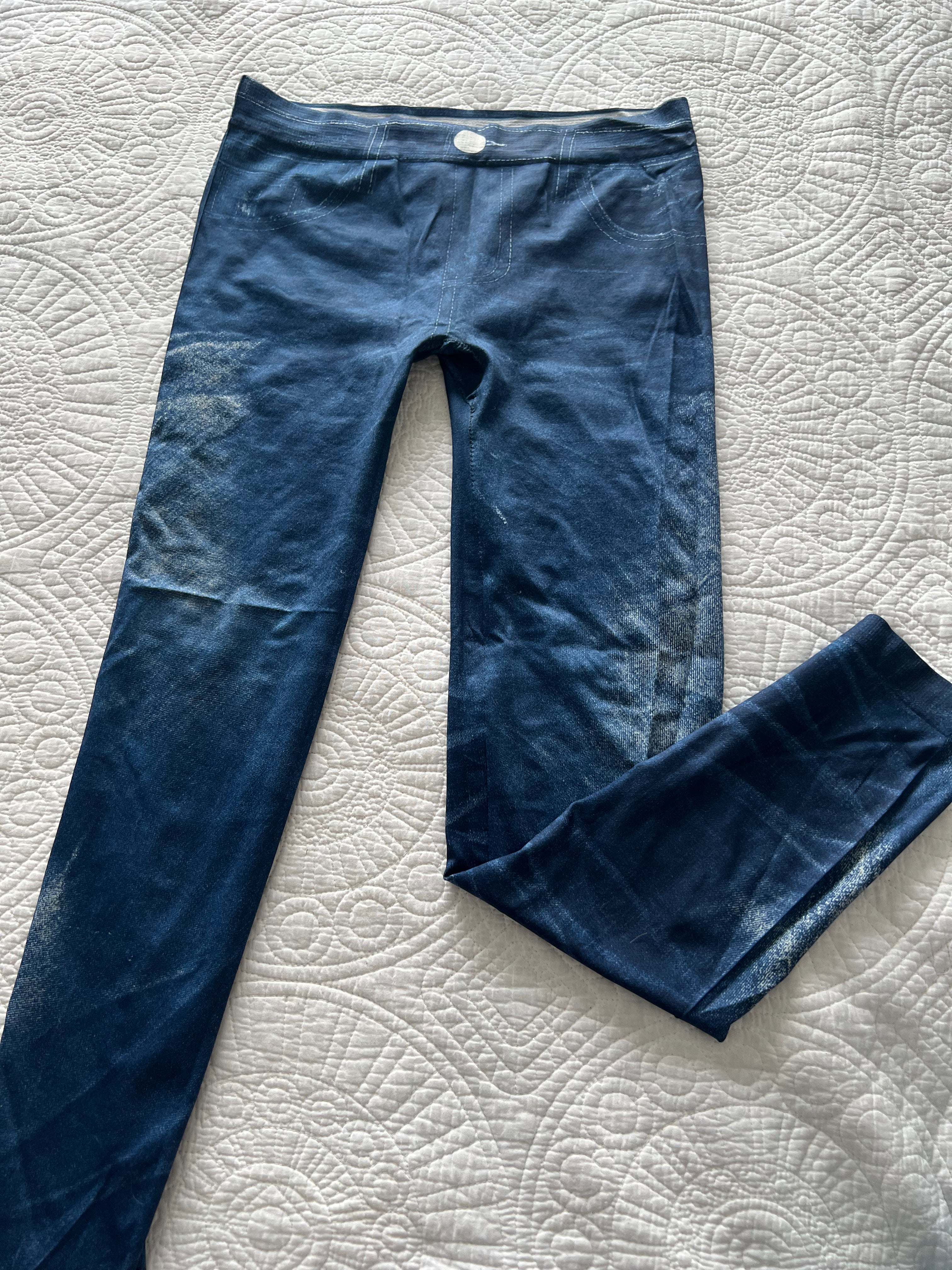 Blue jeggings