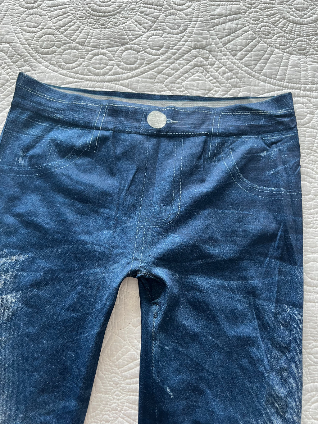 Blue jeggings