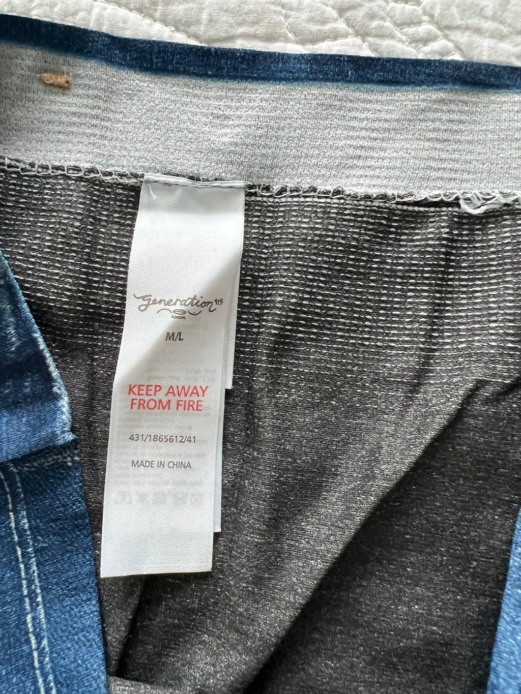 Blue jeggings