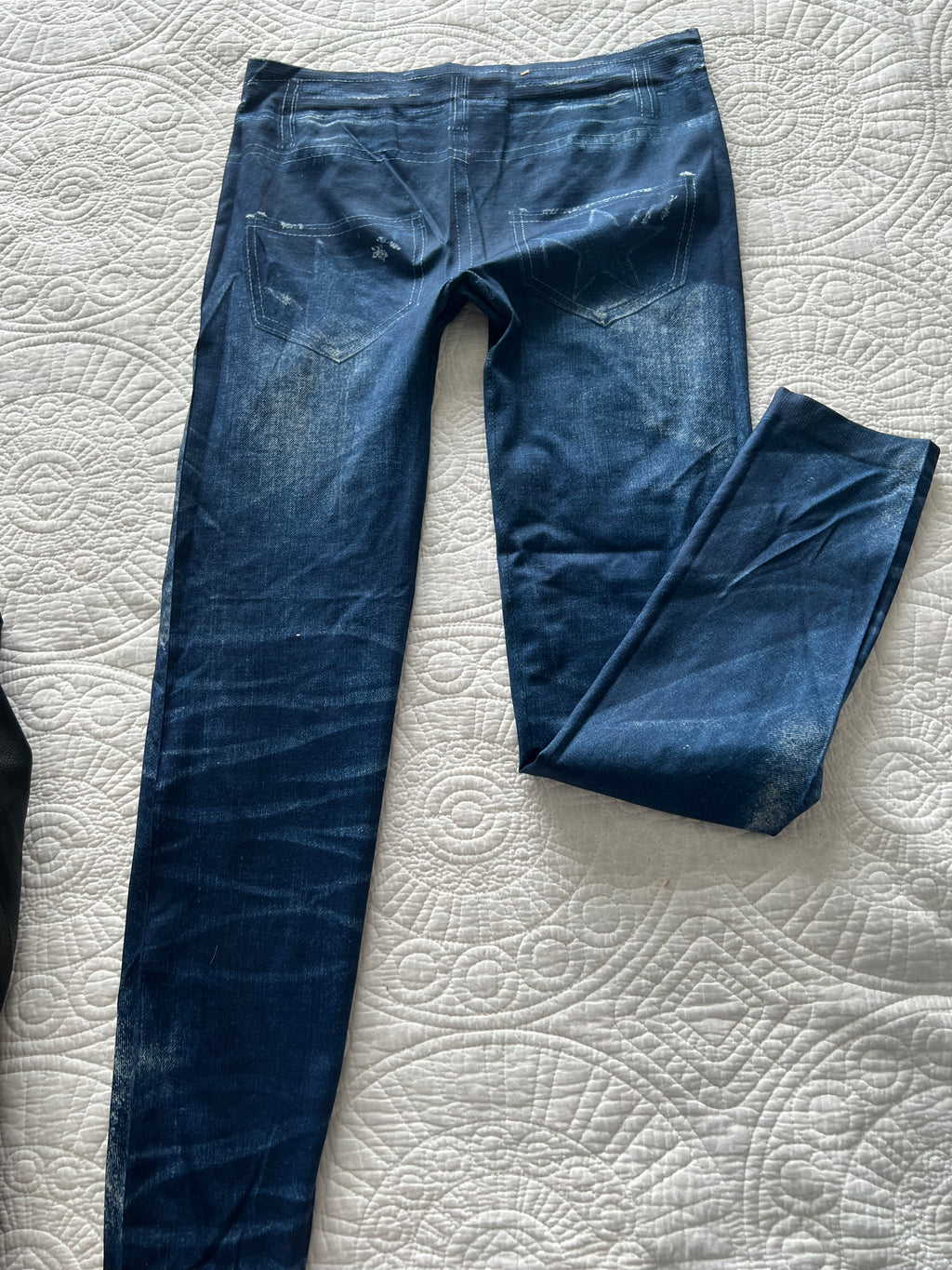 Blue jeggings