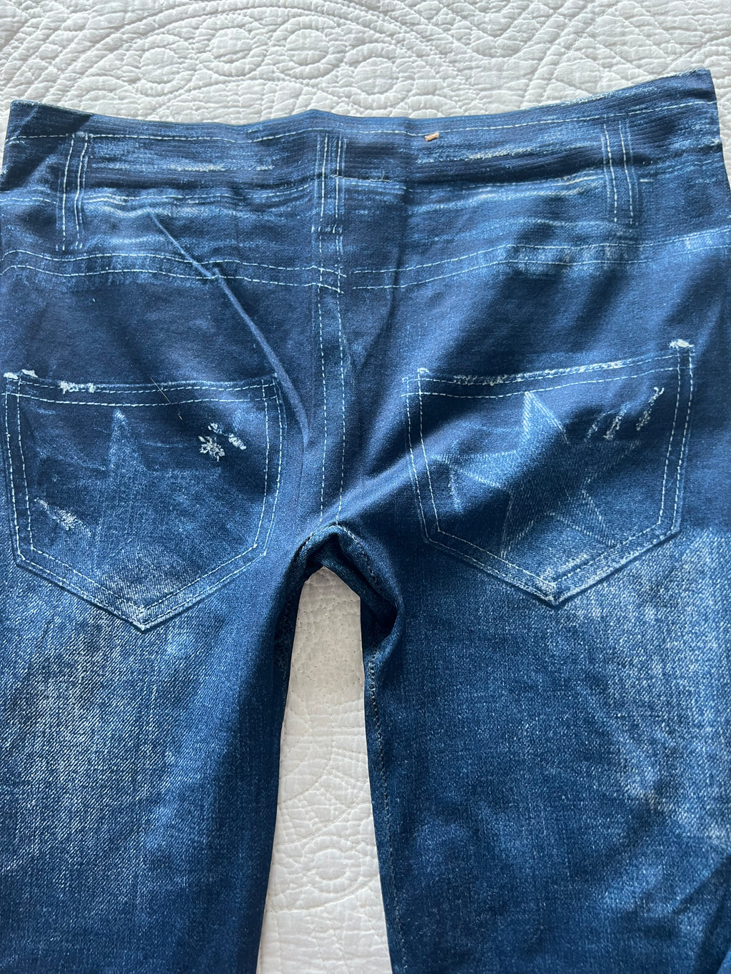 Blue jeggings