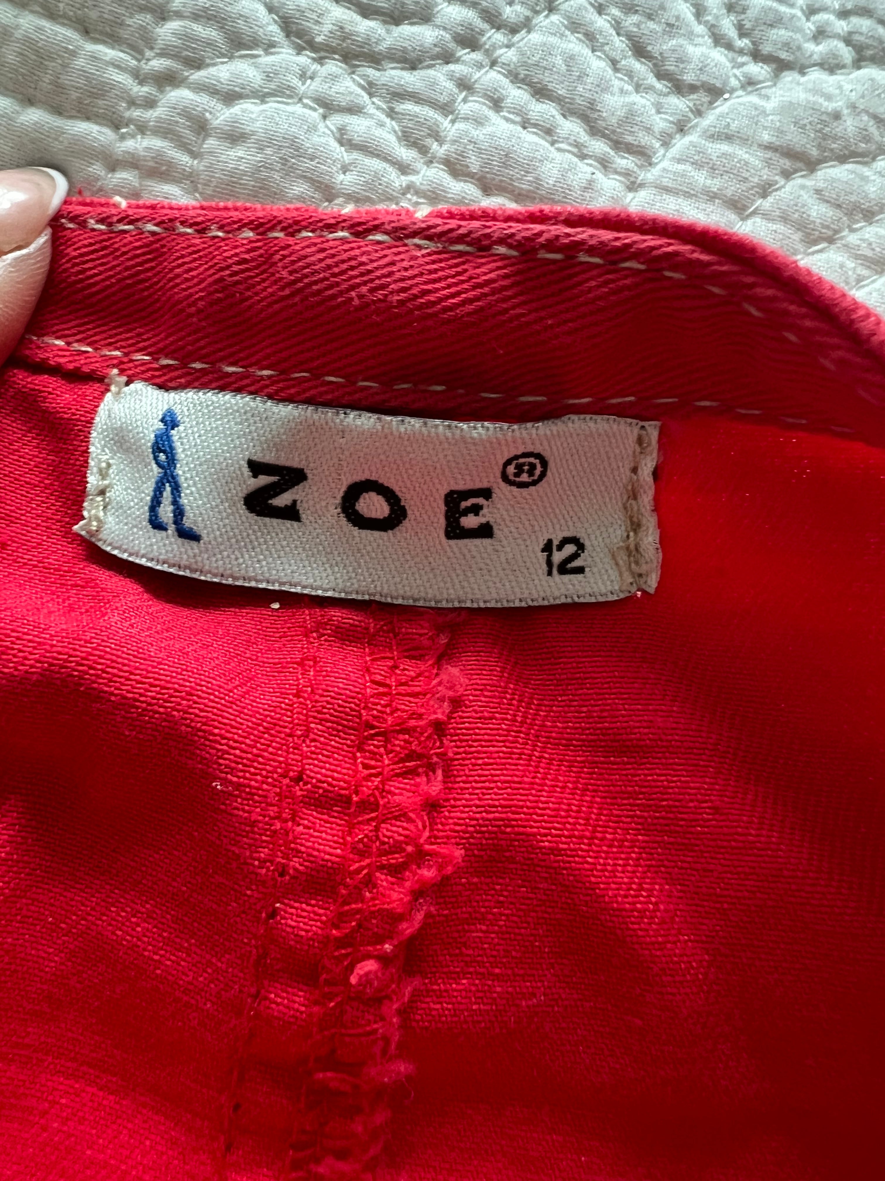 Red mini skirt