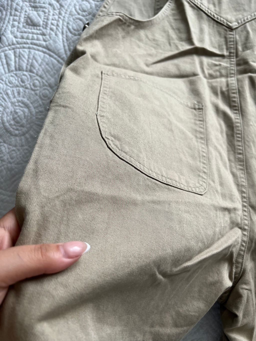 Nude dungarees