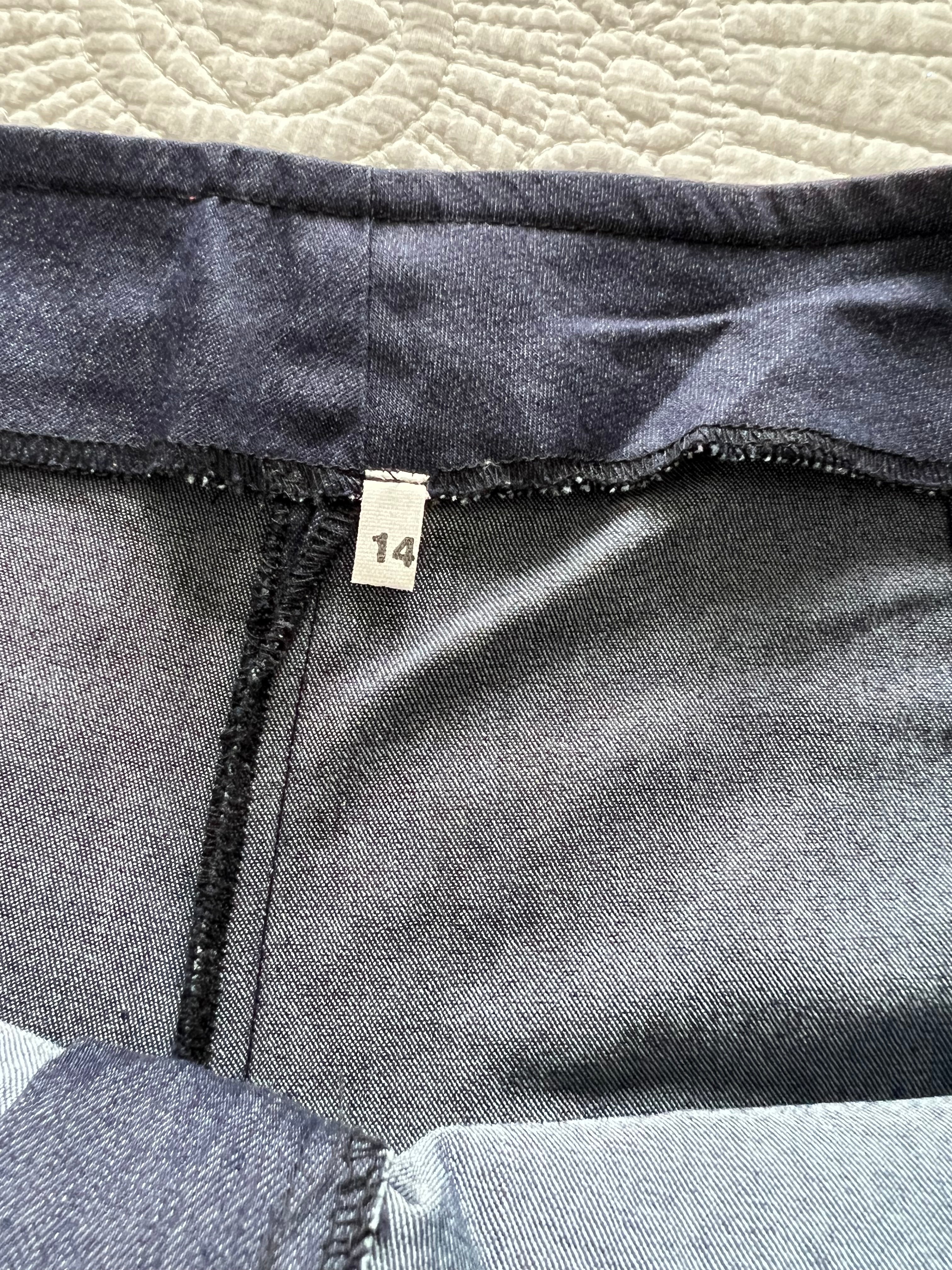 Navy mini shorts