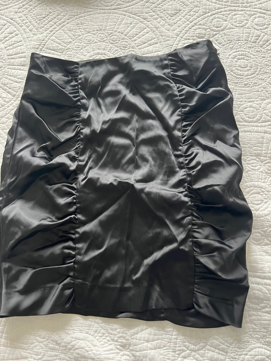 Black midi skirt
