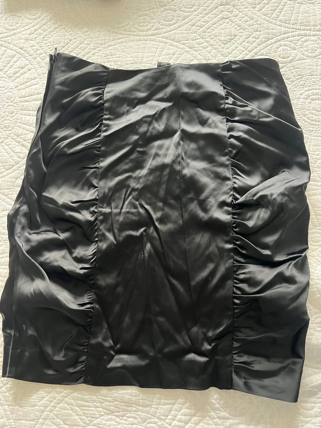 Black midi skirt