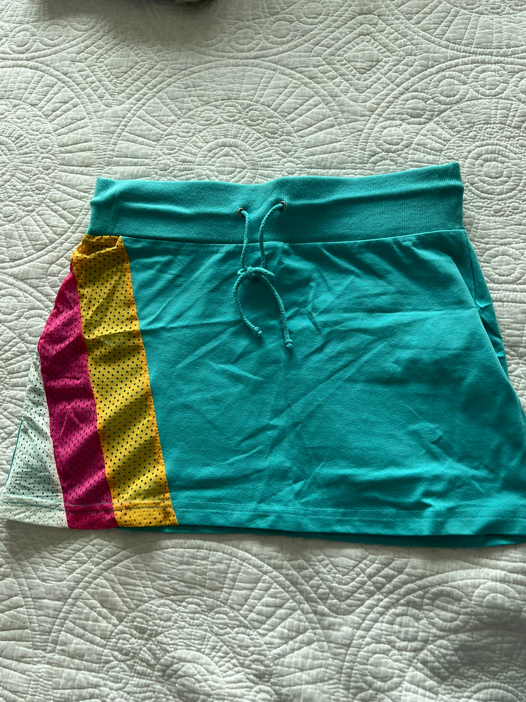 Blue mini skirt