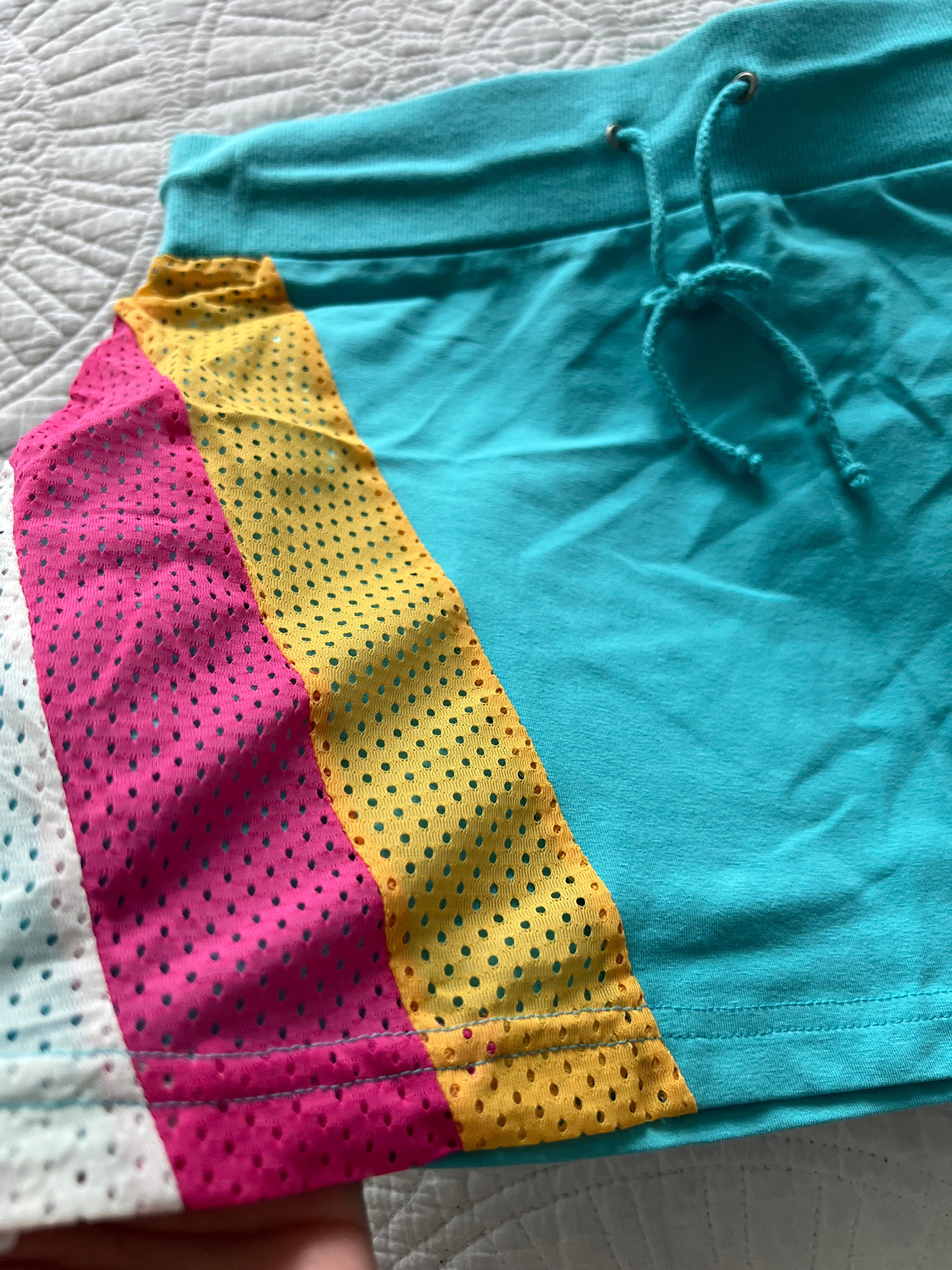 Blue mini skirt