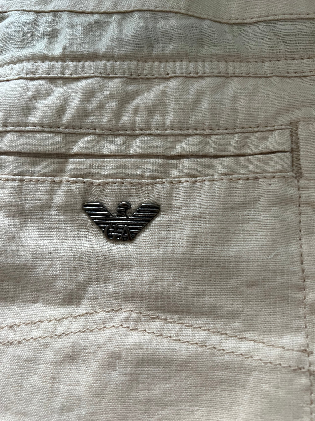 Beige Armani Jeans