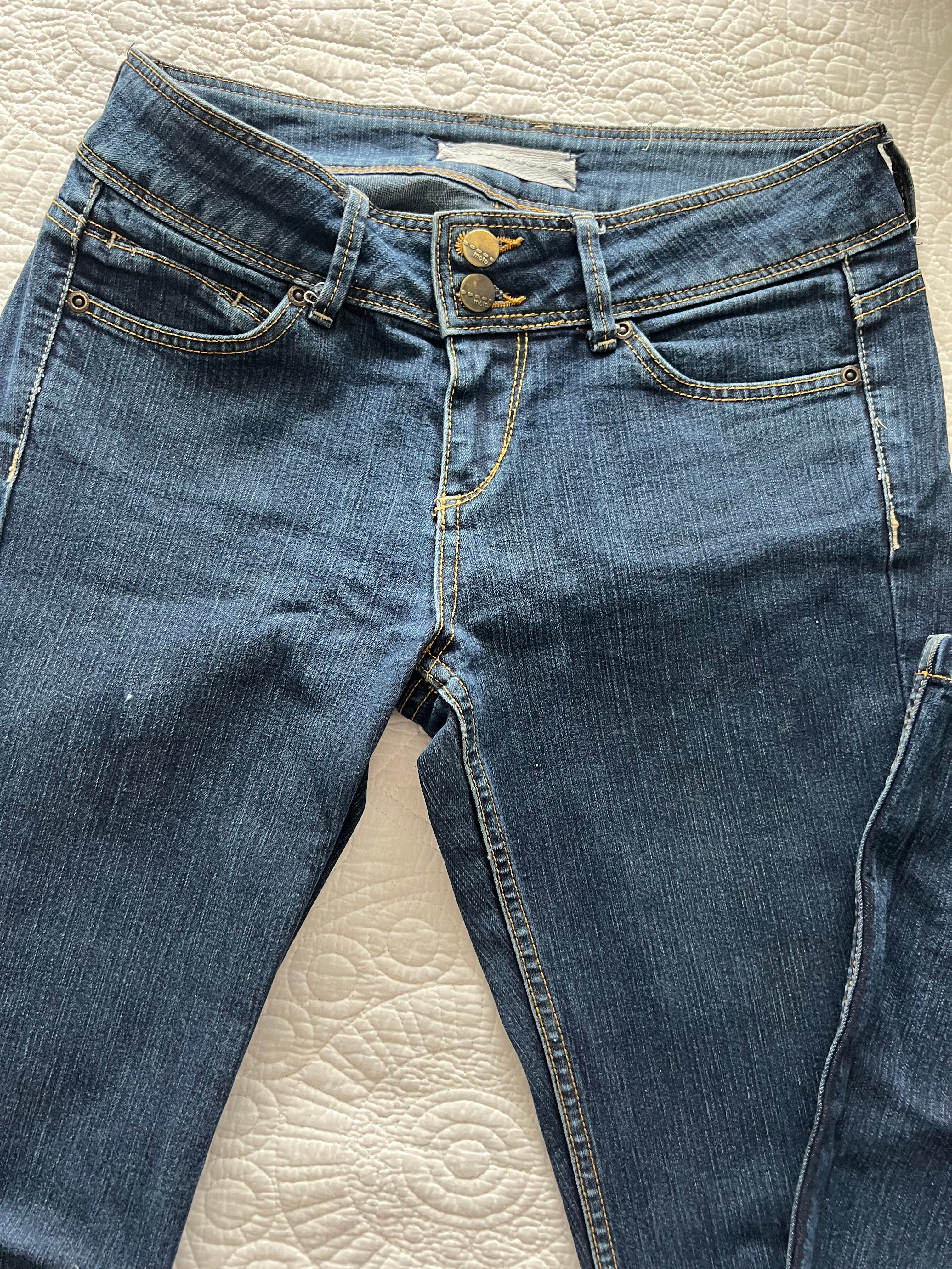 Blue low waisted jeans